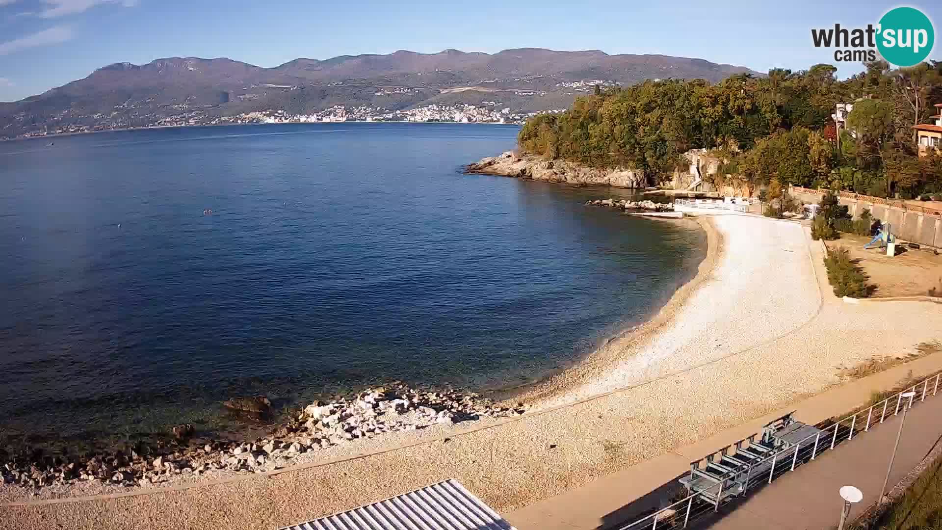 Reka Spletna kamera  plaža pri Bazenih Kantrida