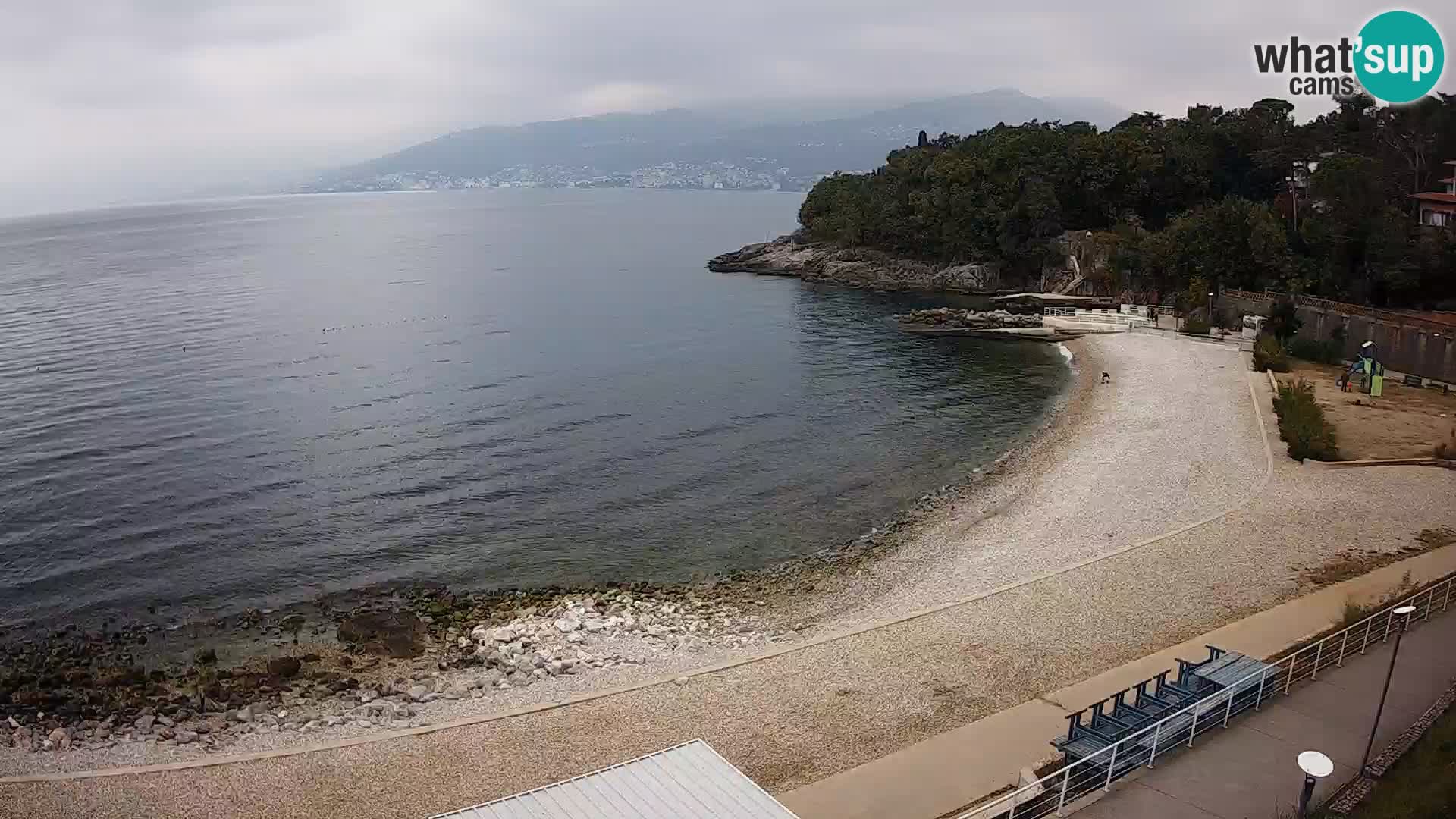 Reka Spletna kamera  plaža pri Bazenih Kantrida