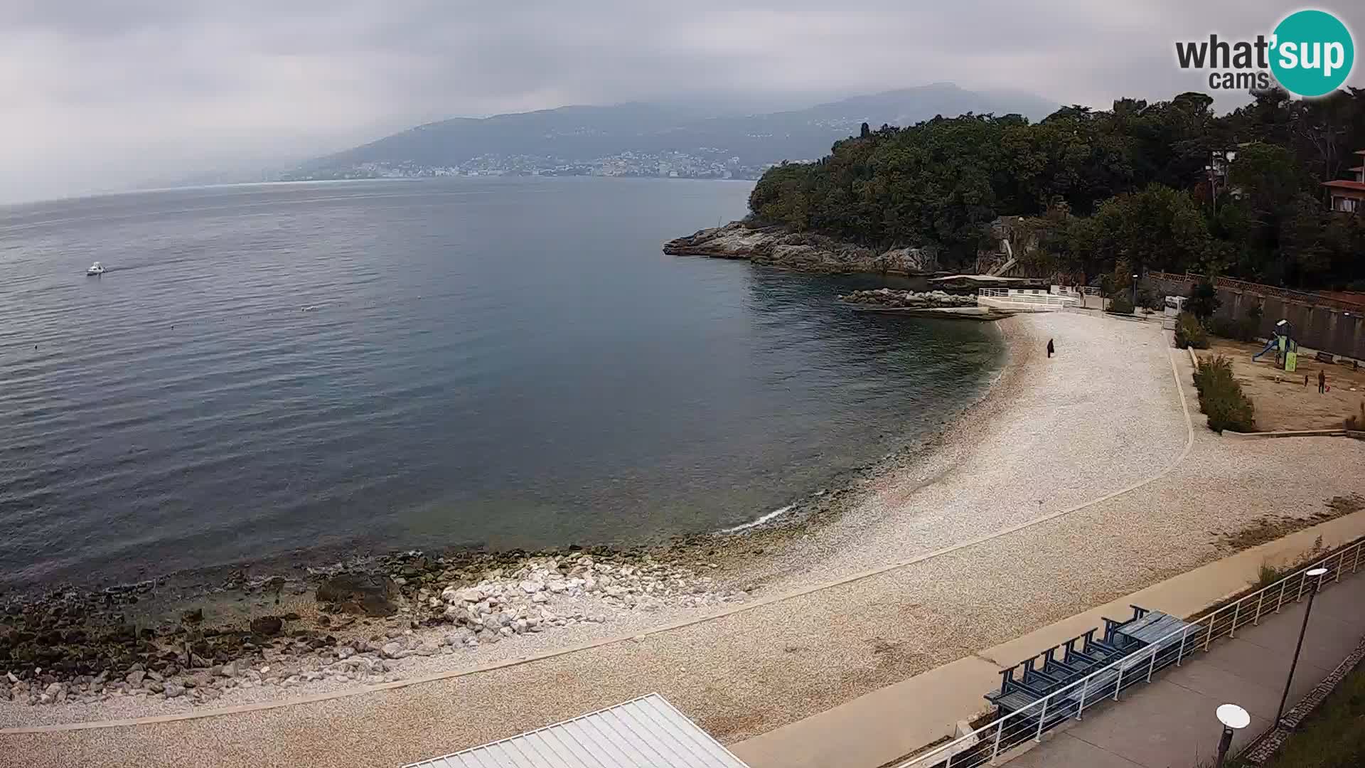 Reka Spletna kamera  plaža pri Bazenih Kantrida