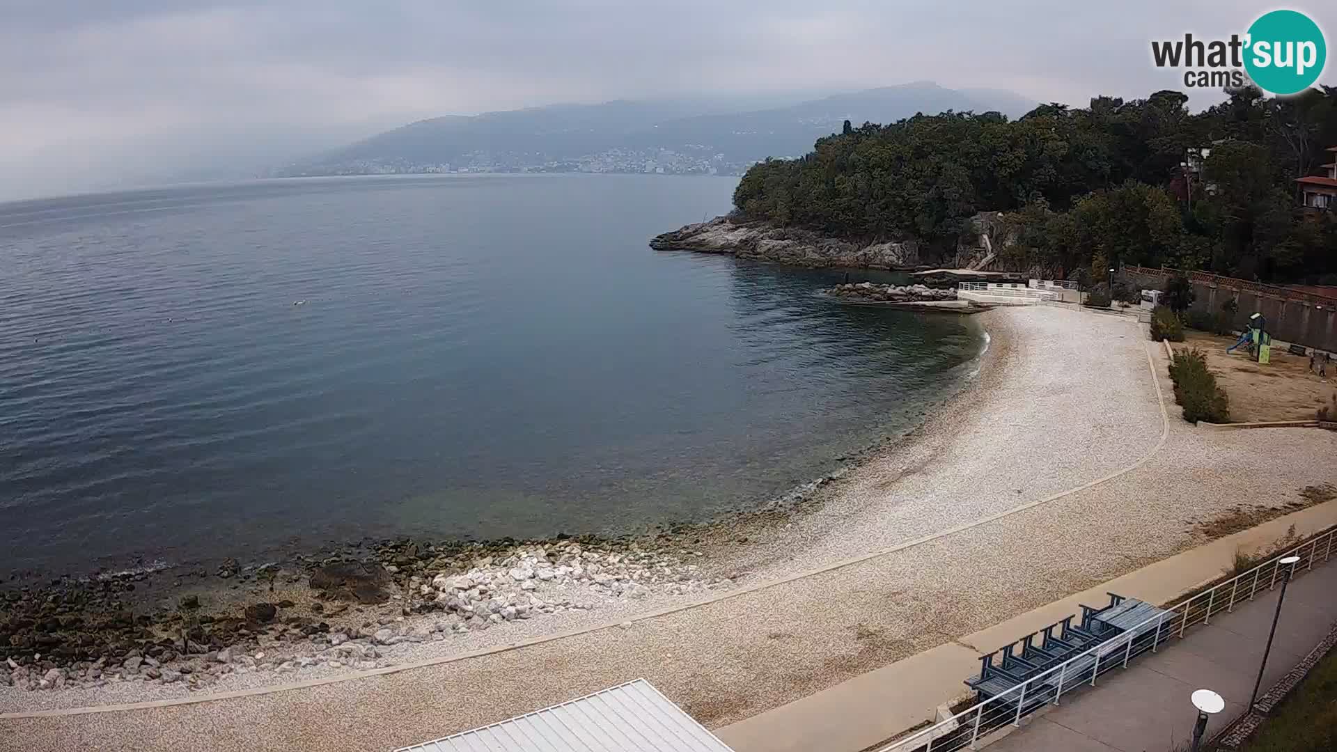 LIVE Webcam Rijeka beach Swimming pools Kantrida