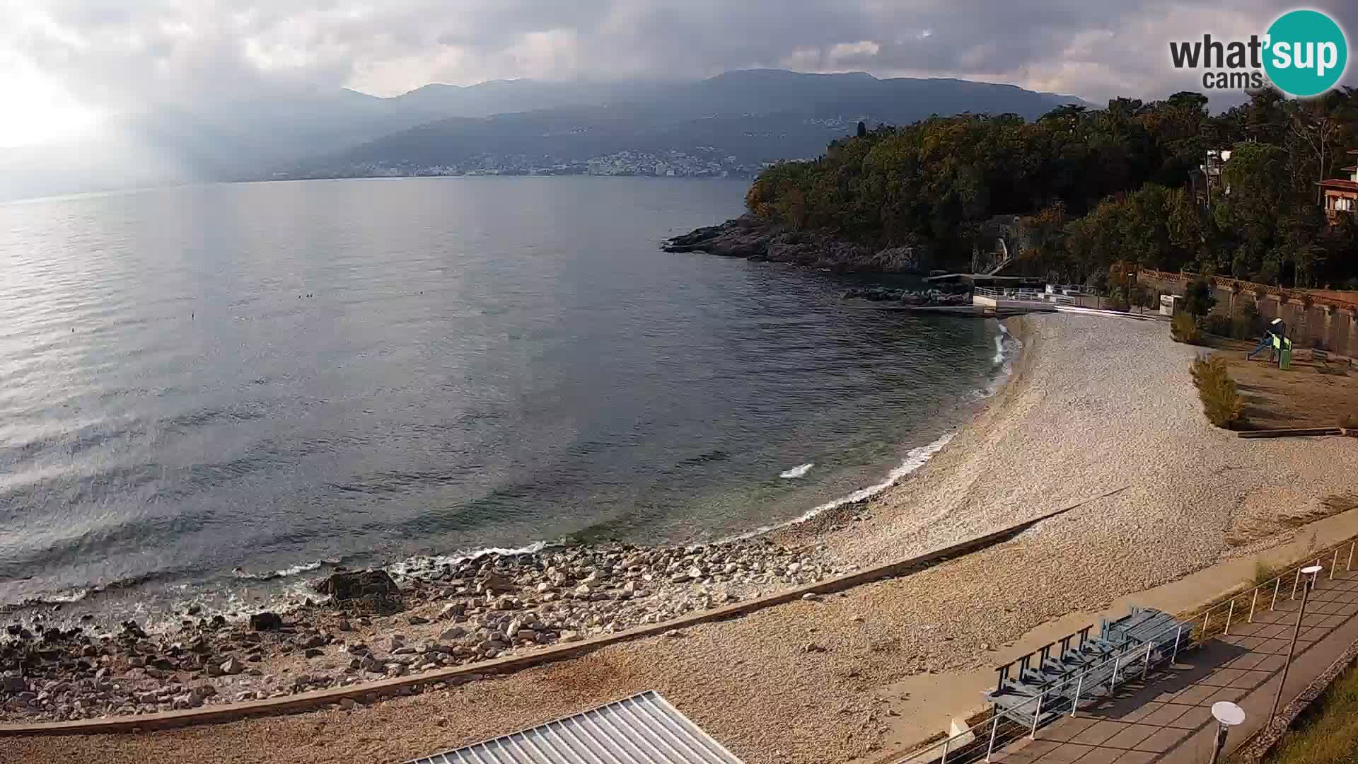 Rijeka web kamera plaža pri Bazenih Kantrida