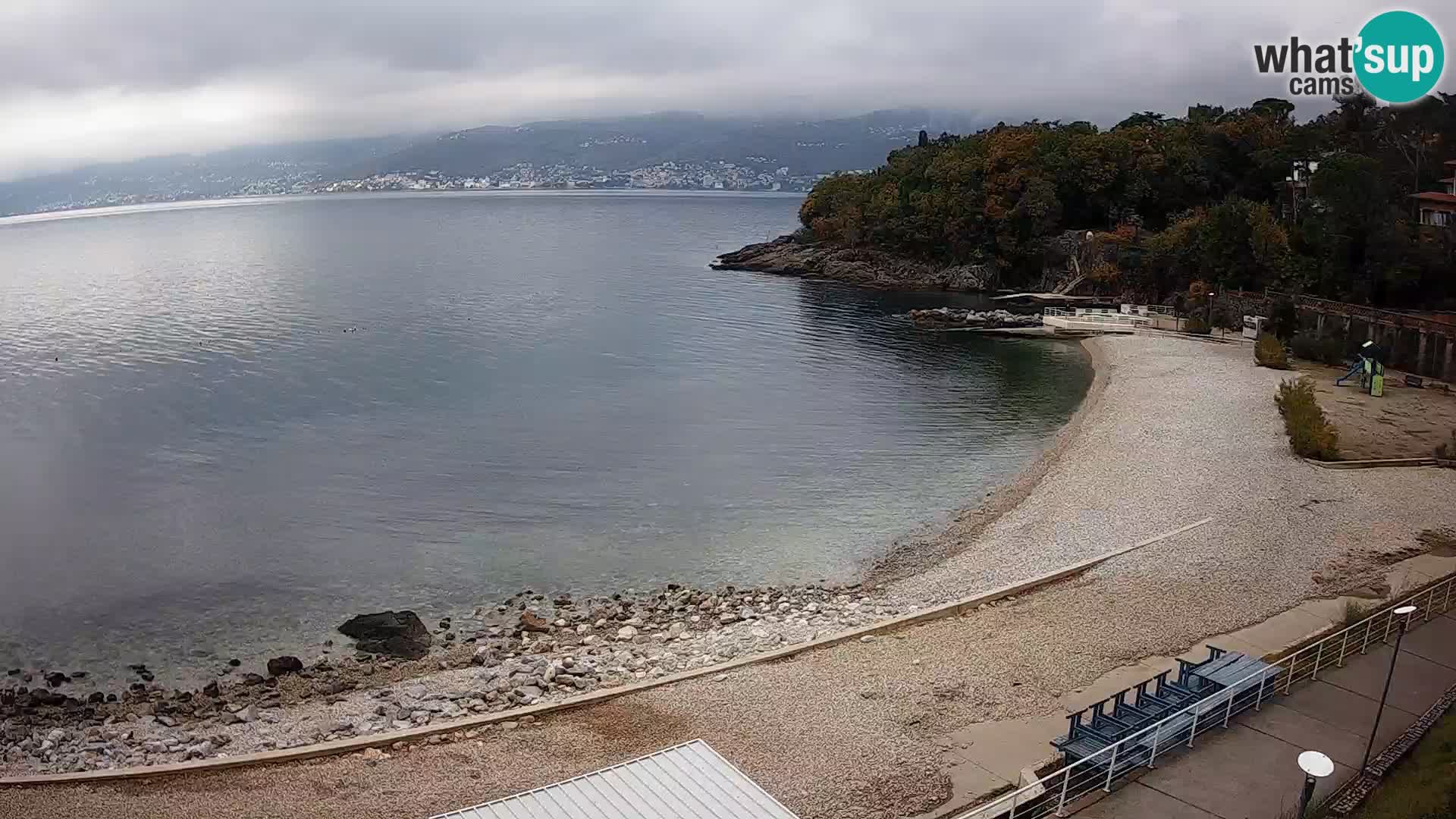 Rijeka web kamera plaža pri Bazenih Kantrida