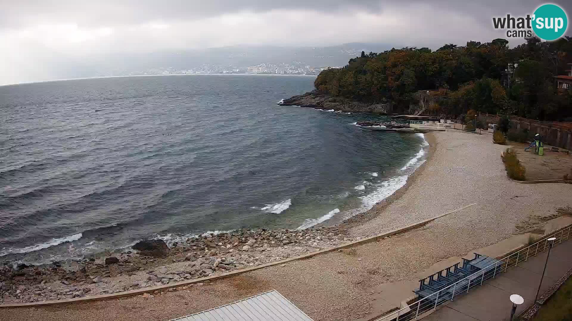 Rijeka web kamera plaža pri Bazenih Kantrida