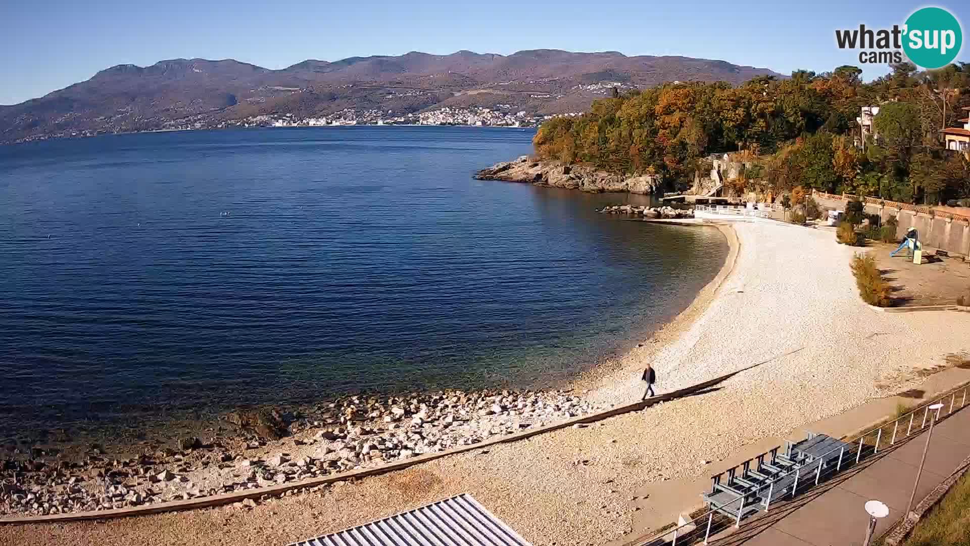 Rijeka web kamera plaža pri Bazenih Kantrida