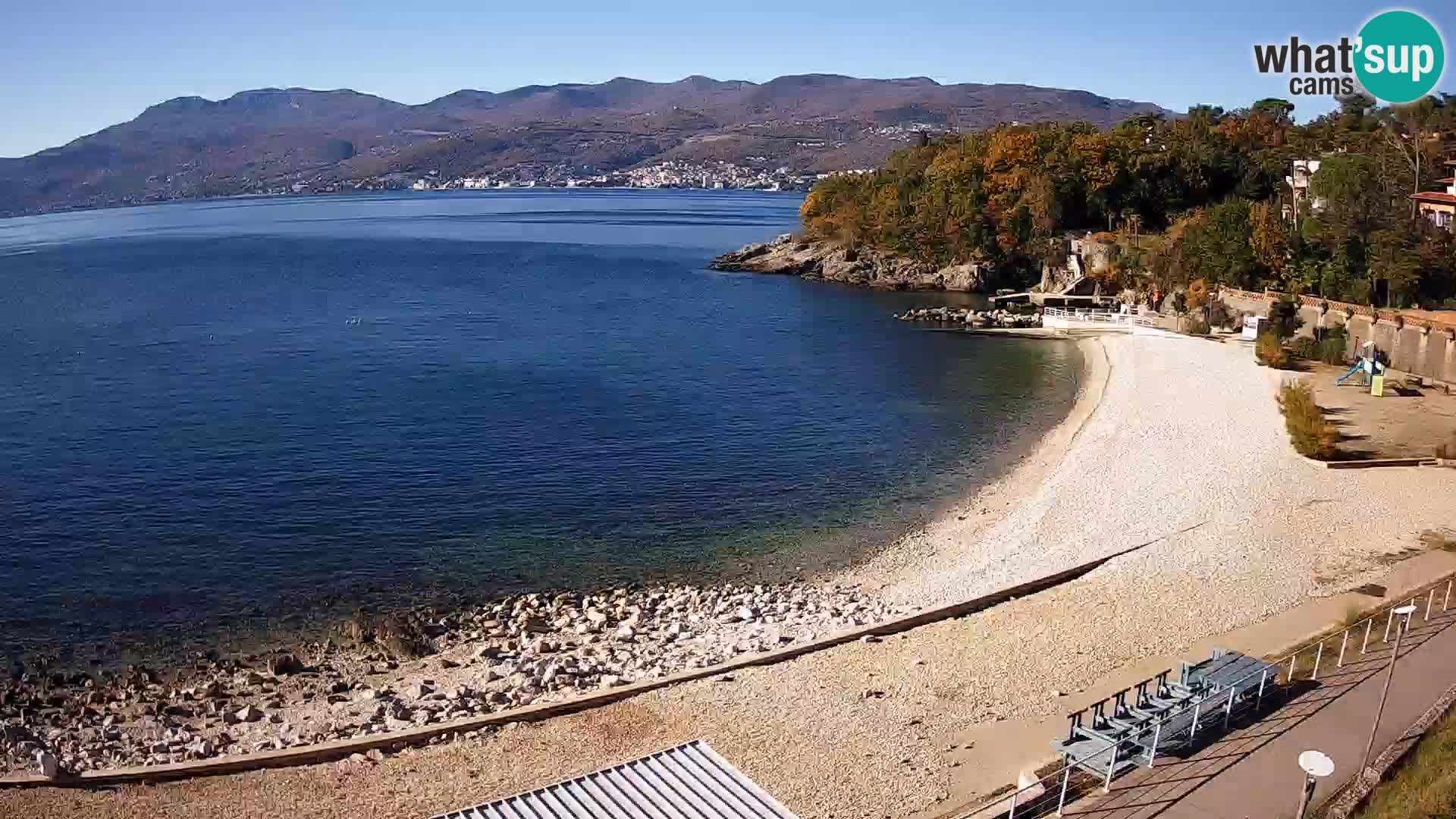 Rijeka web kamera plaža pri Bazenih Kantrida