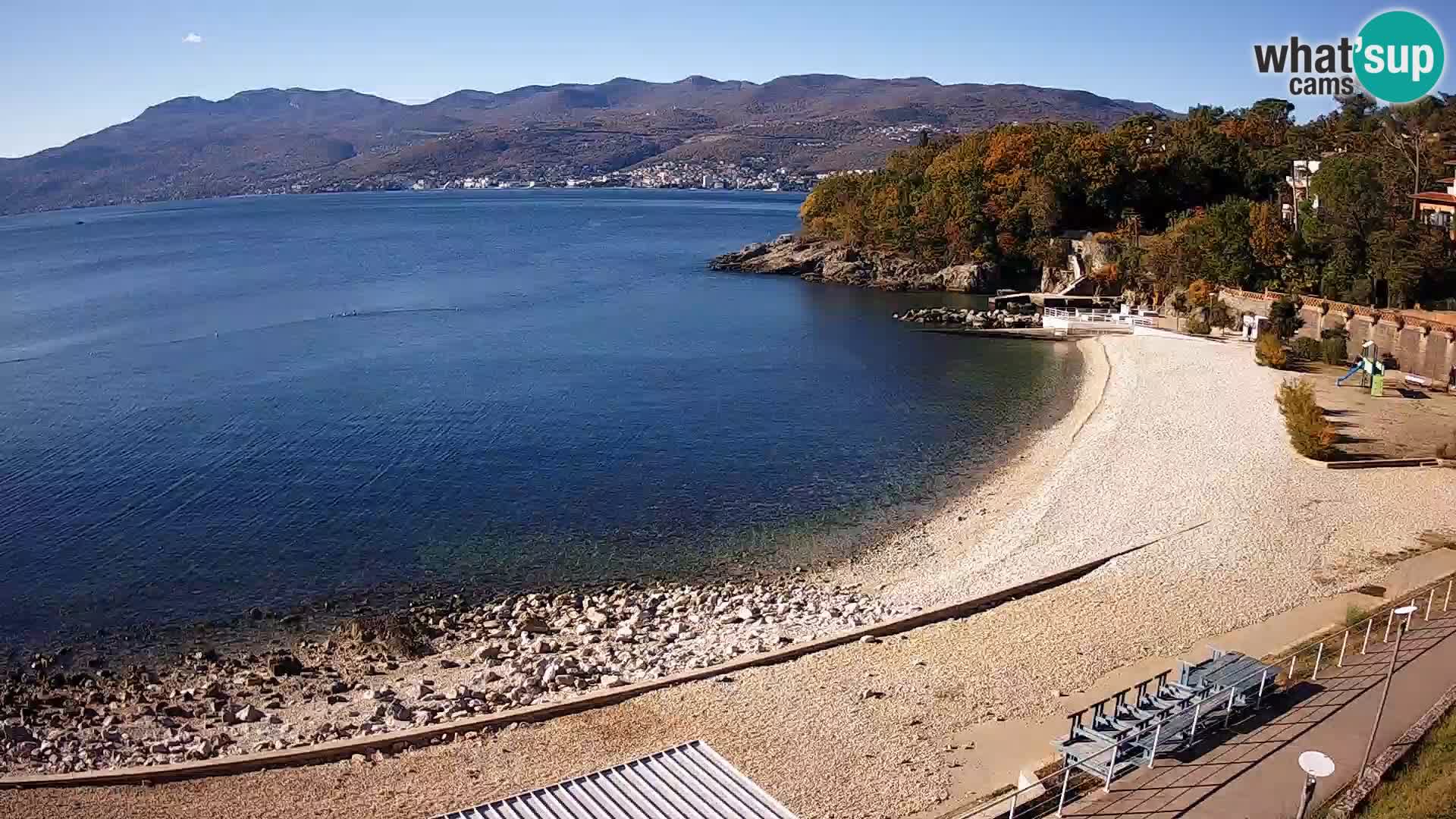 Rijeka web kamera plaža pri Bazenih Kantrida