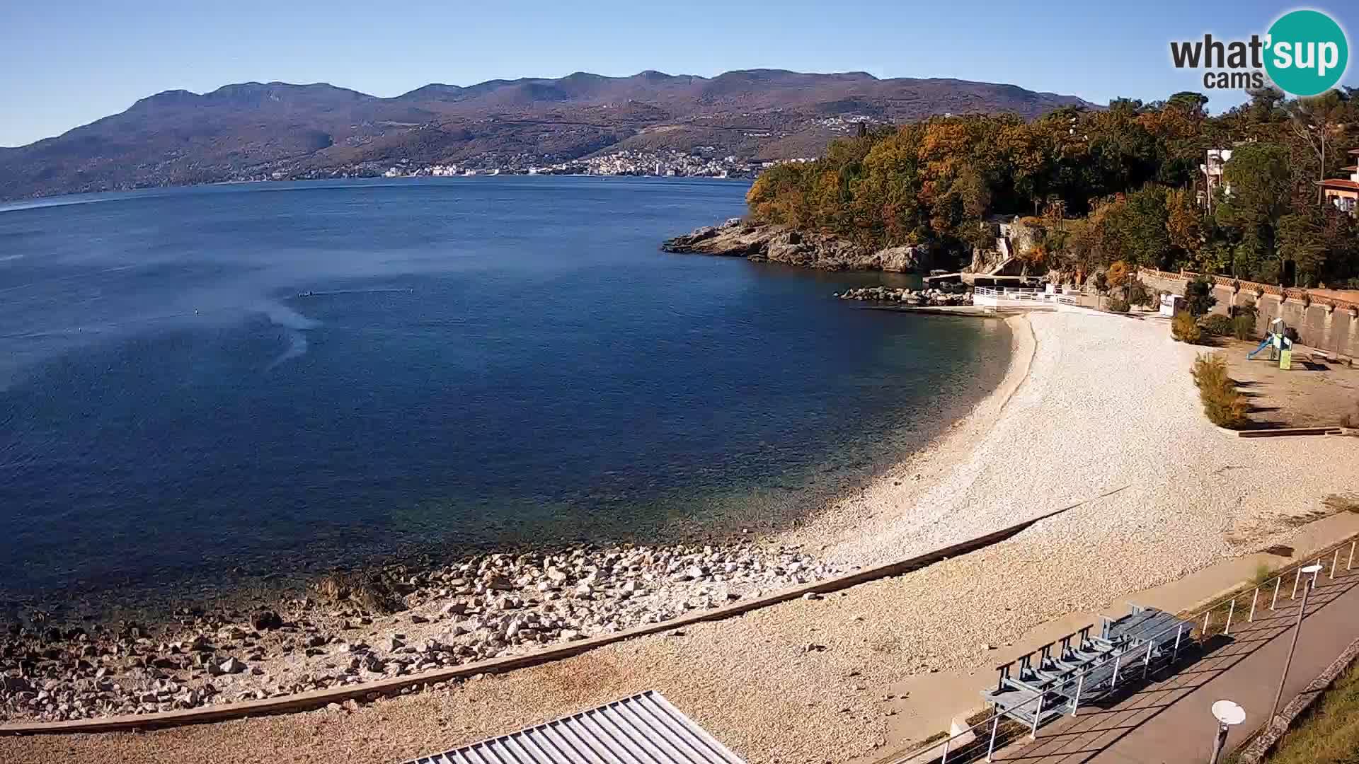 Rijeka web kamera plaža pri Bazenih Kantrida