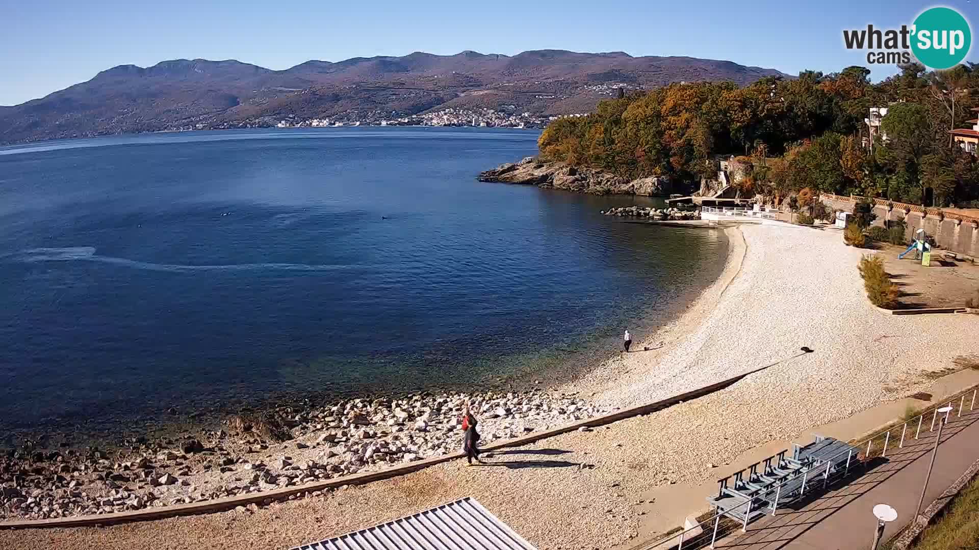 Rijeka web kamera plaža pri Bazenih Kantrida