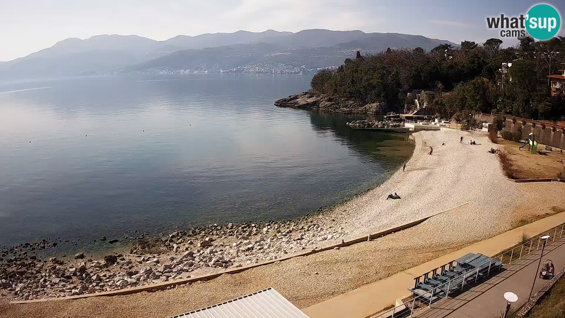 Rijeka web kamera plaža pri Bazenih Kantrida