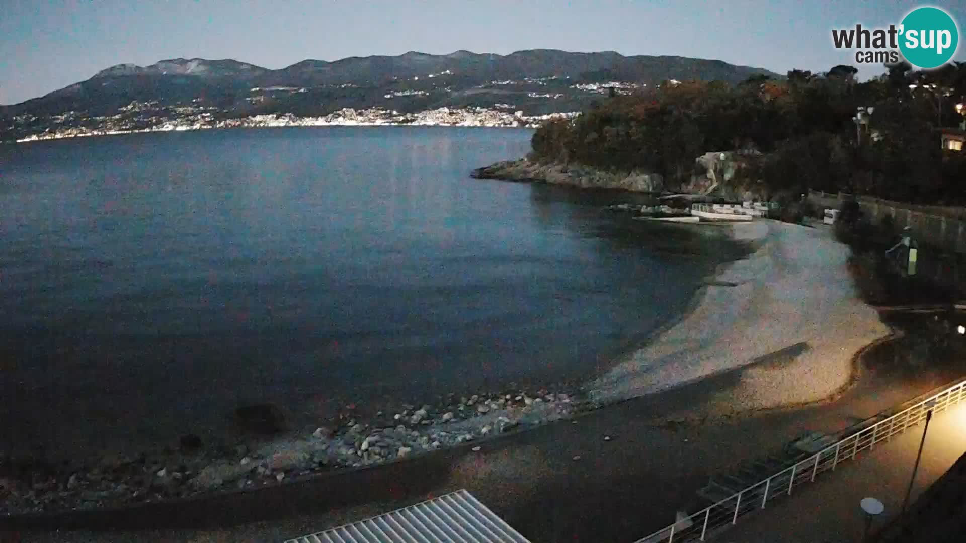 Reka Spletna kamera  plaža pri Bazenih Kantrida