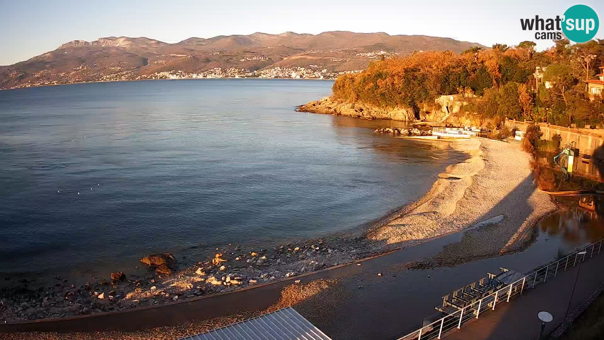 Rijeka web kamera plaža pri Bazenih Kantrida