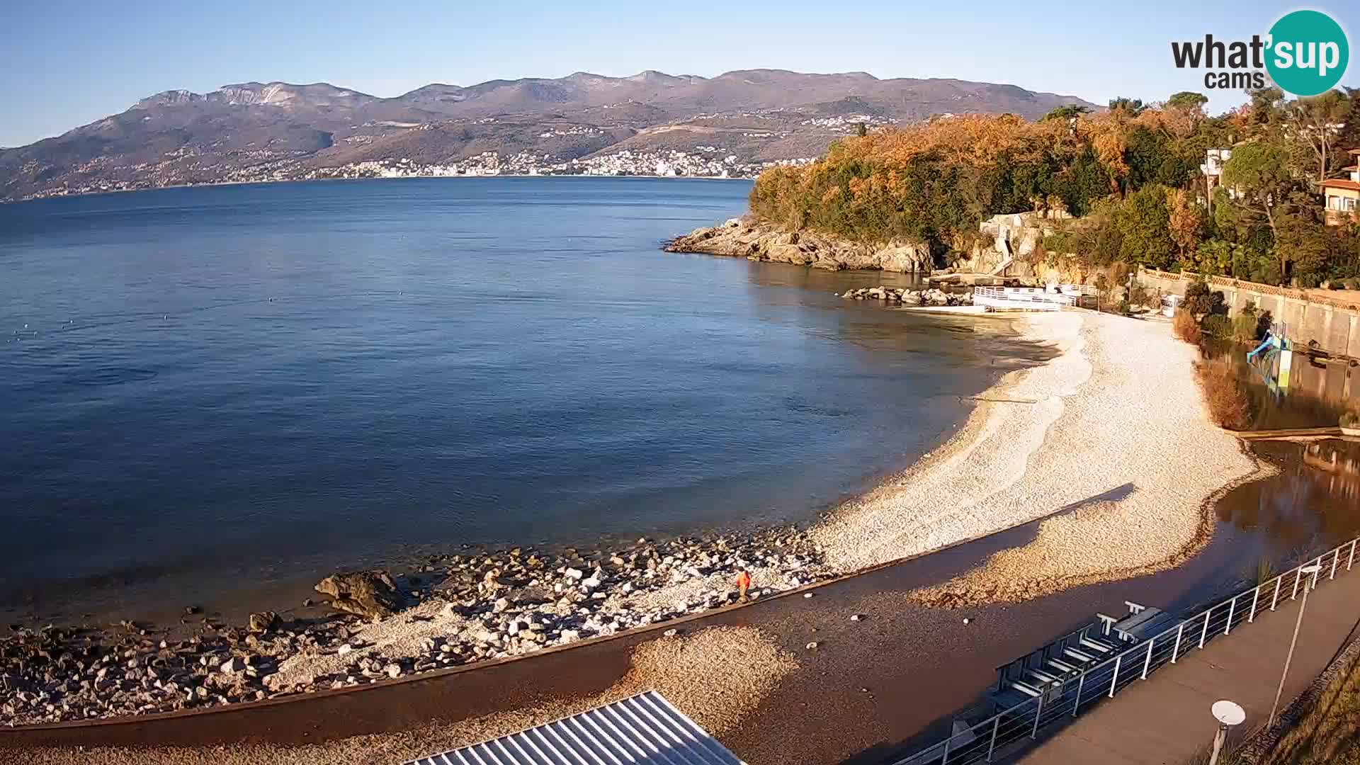 Reka Spletna kamera  plaža pri Bazenih Kantrida