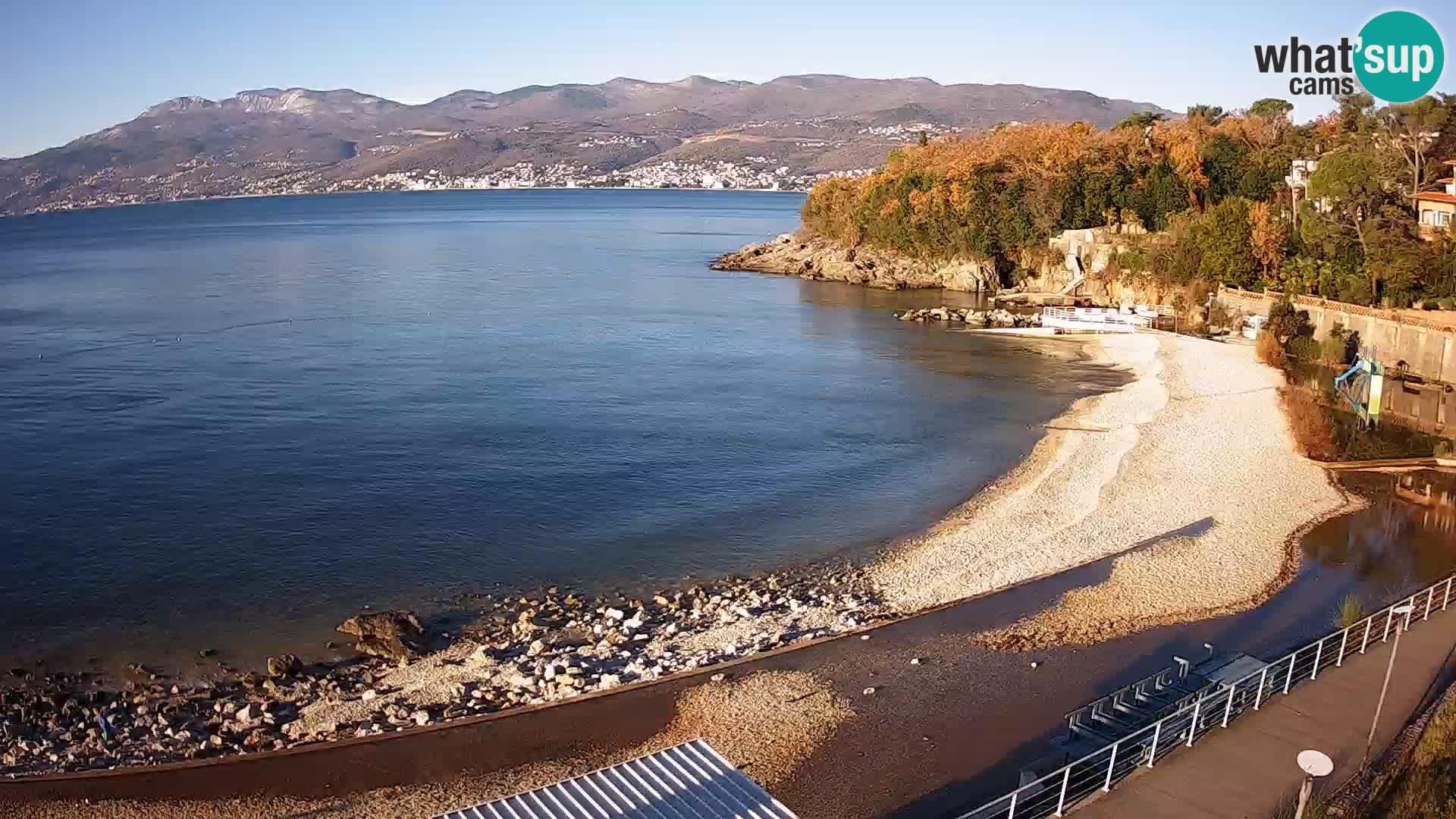 Reka Spletna kamera  plaža pri Bazenih Kantrida