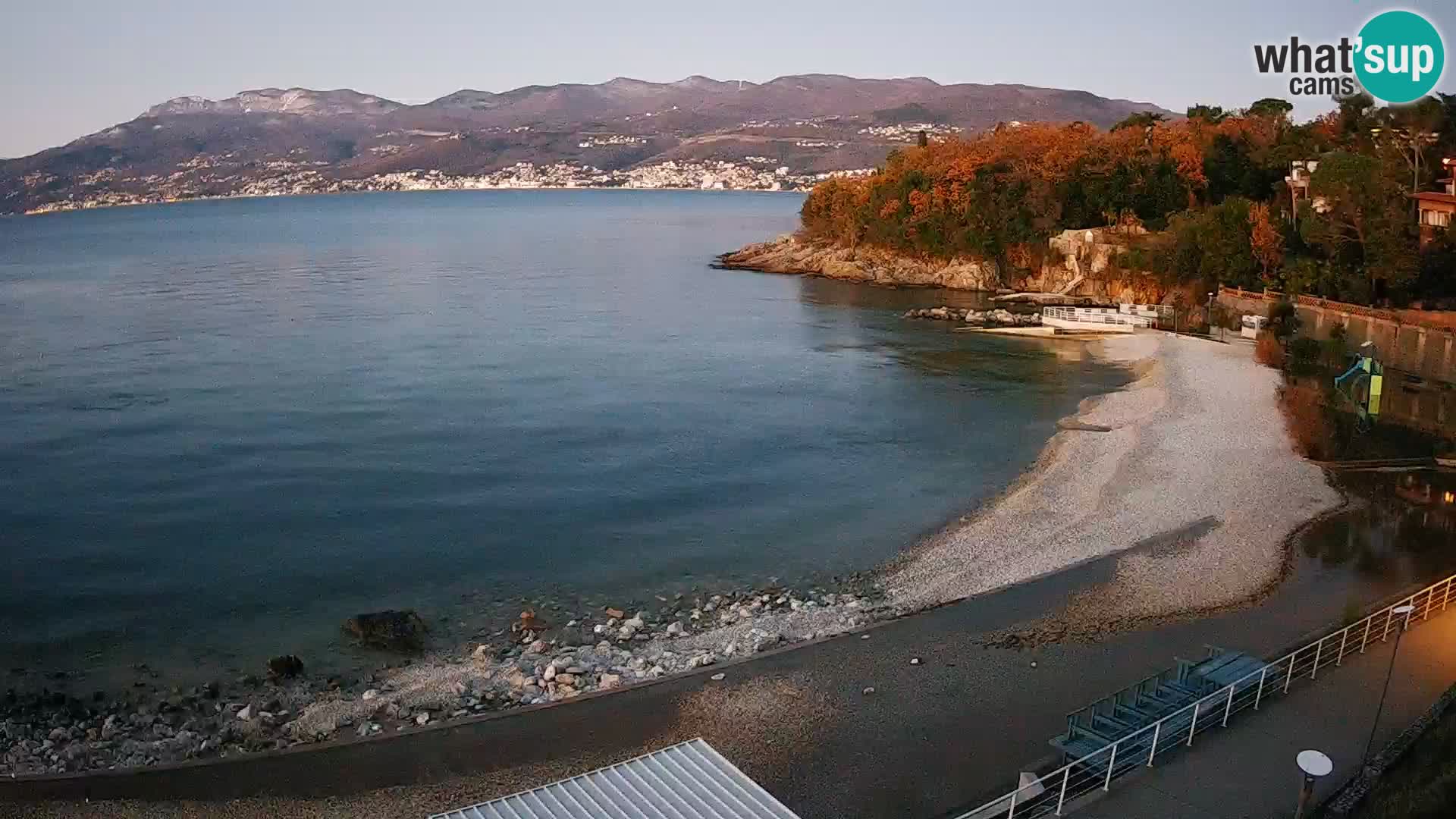 Reka Spletna kamera  plaža pri Bazenih Kantrida