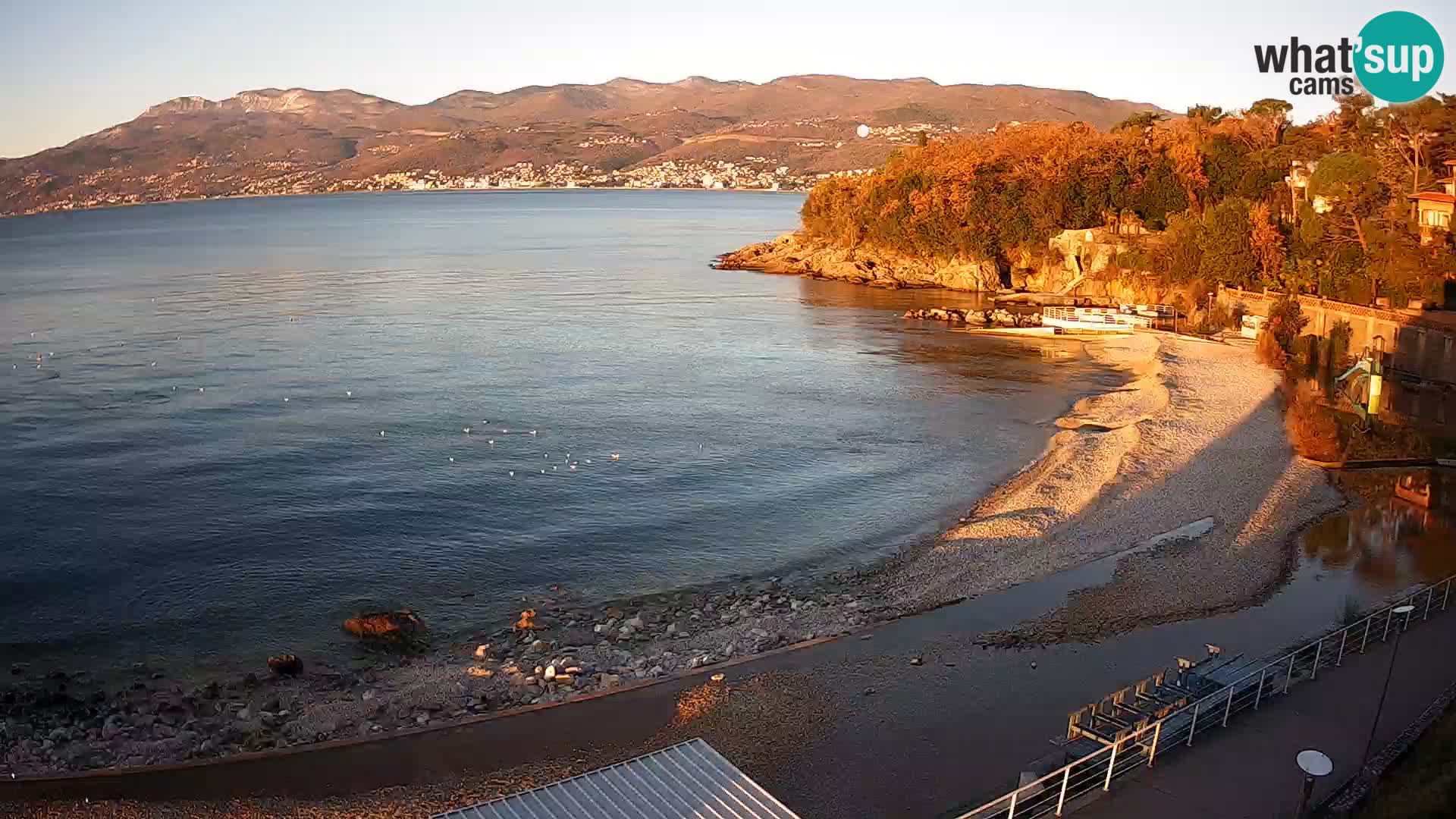 Reka Spletna kamera  plaža pri Bazenih Kantrida