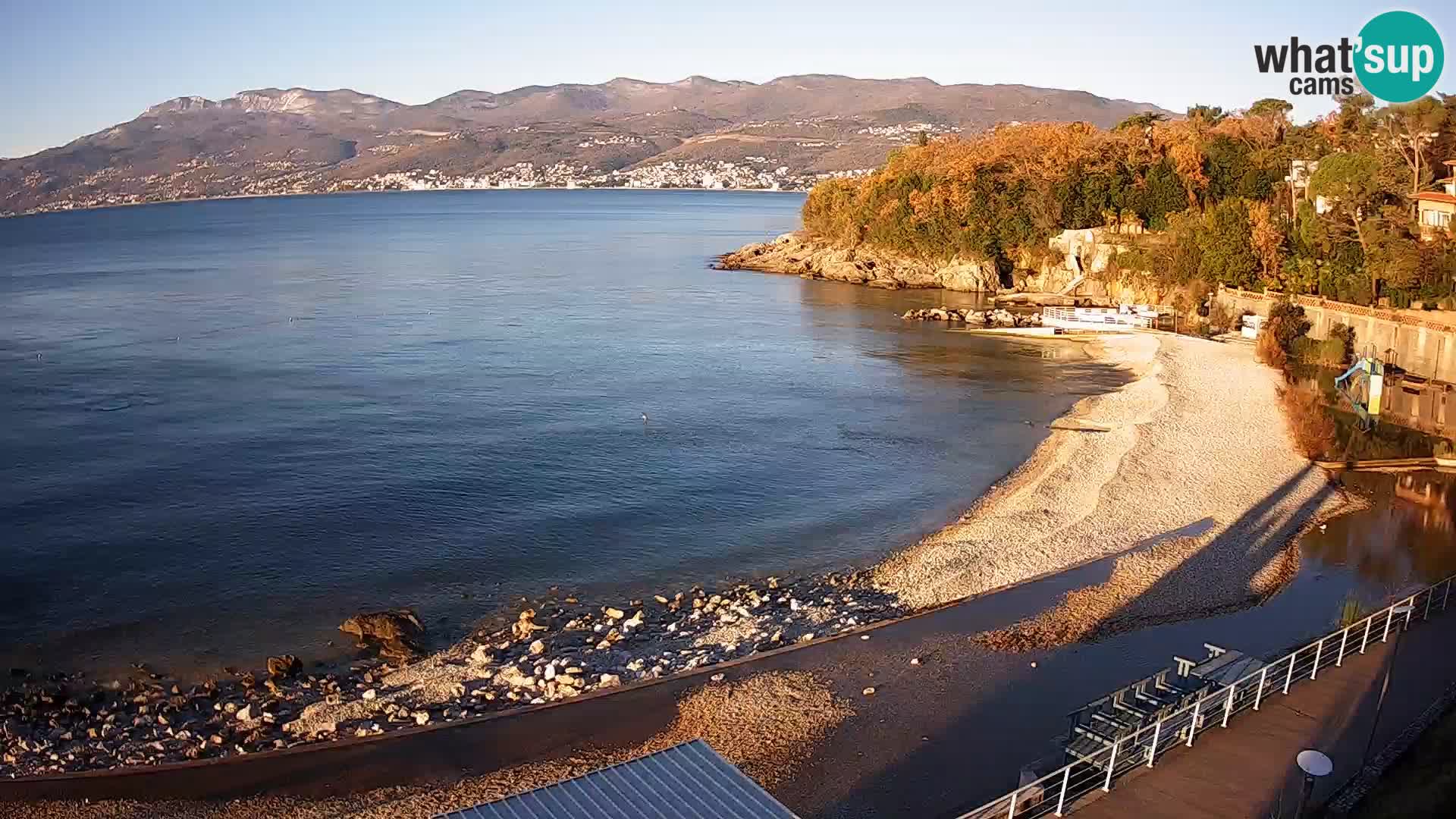 Reka Spletna kamera  plaža pri Bazenih Kantrida