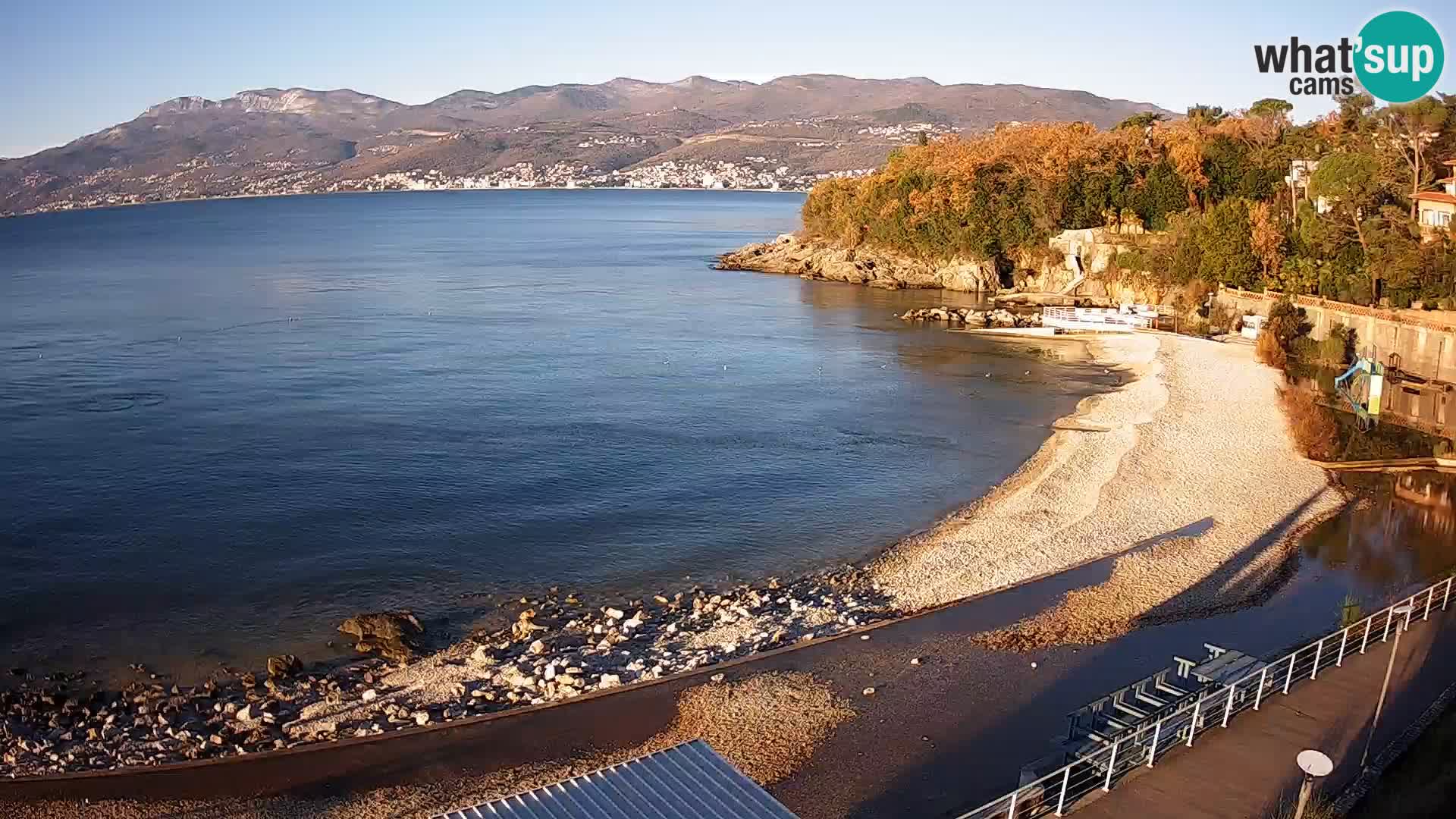 Rijeka web kamera plaža pri Bazenih Kantrida