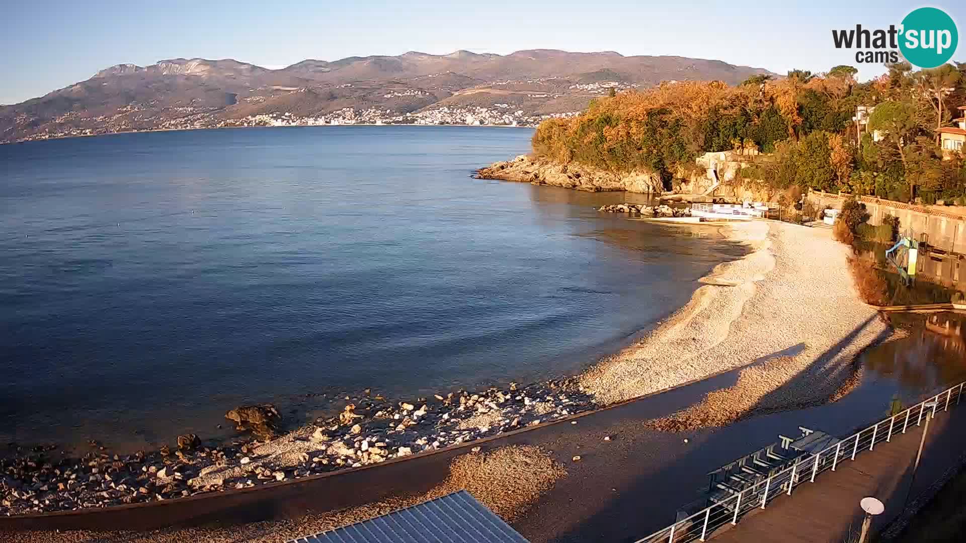 Reka Spletna kamera  plaža pri Bazenih Kantrida