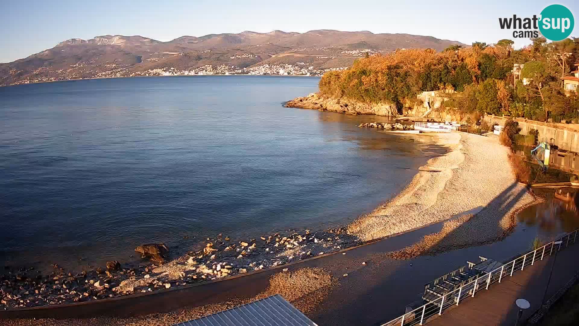 Reka Spletna kamera  plaža pri Bazenih Kantrida