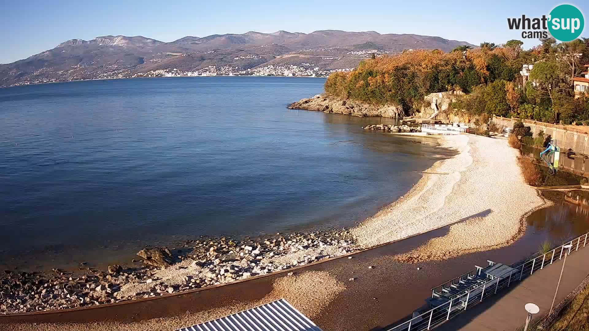 LIVE Webcam Rijeka beach Swimming pools Kantrida