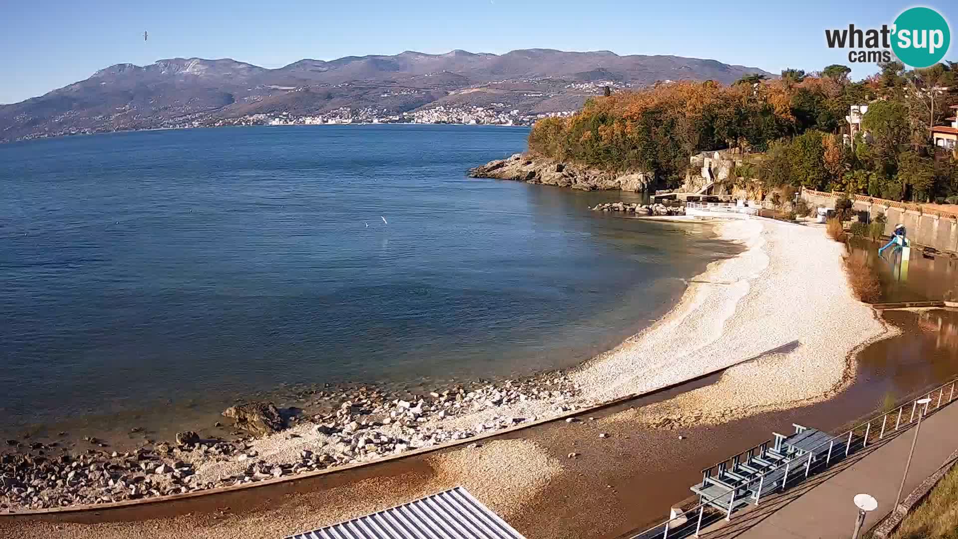 LIVE Webcam Rijeka beach Swimming pools Kantrida