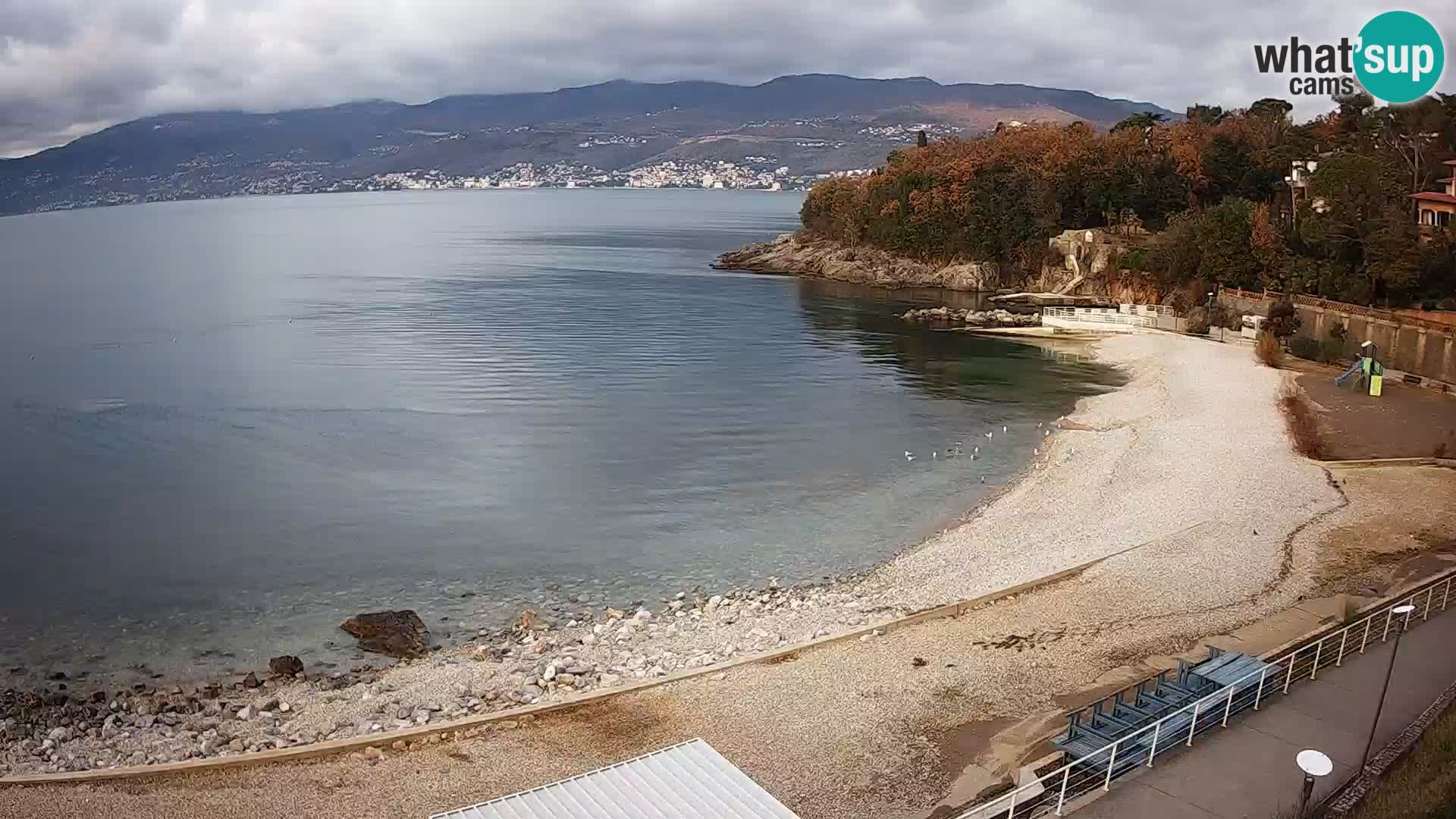 Rijeka web kamera plaža pri Bazenih Kantrida