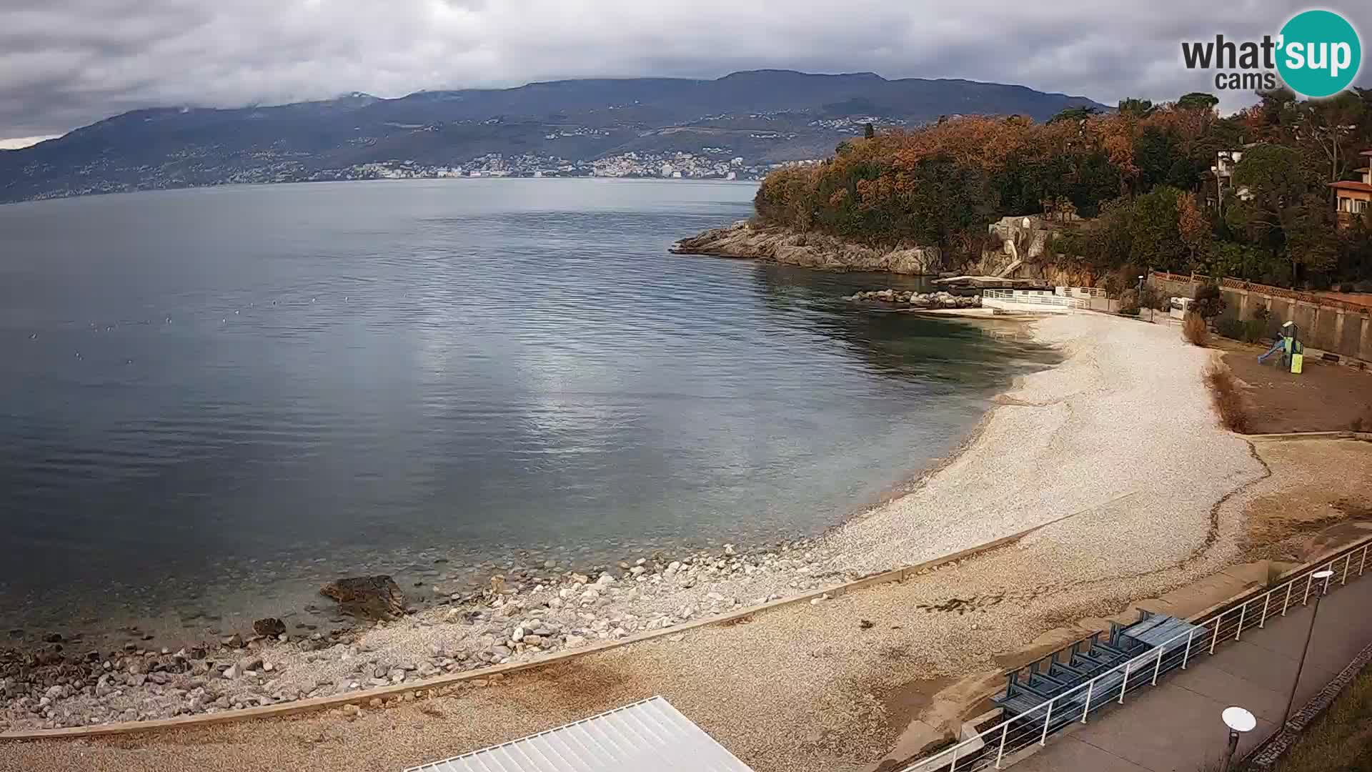 Rijeka web kamera plaža pri Bazenih Kantrida