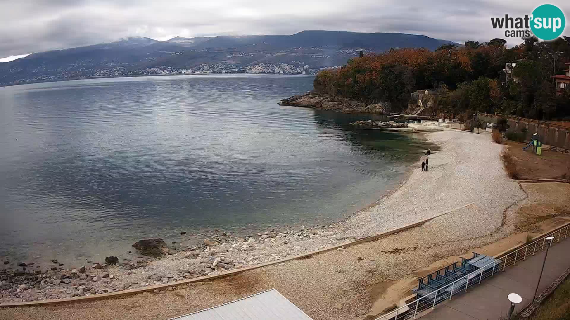 Rijeka web kamera plaža pri Bazenih Kantrida