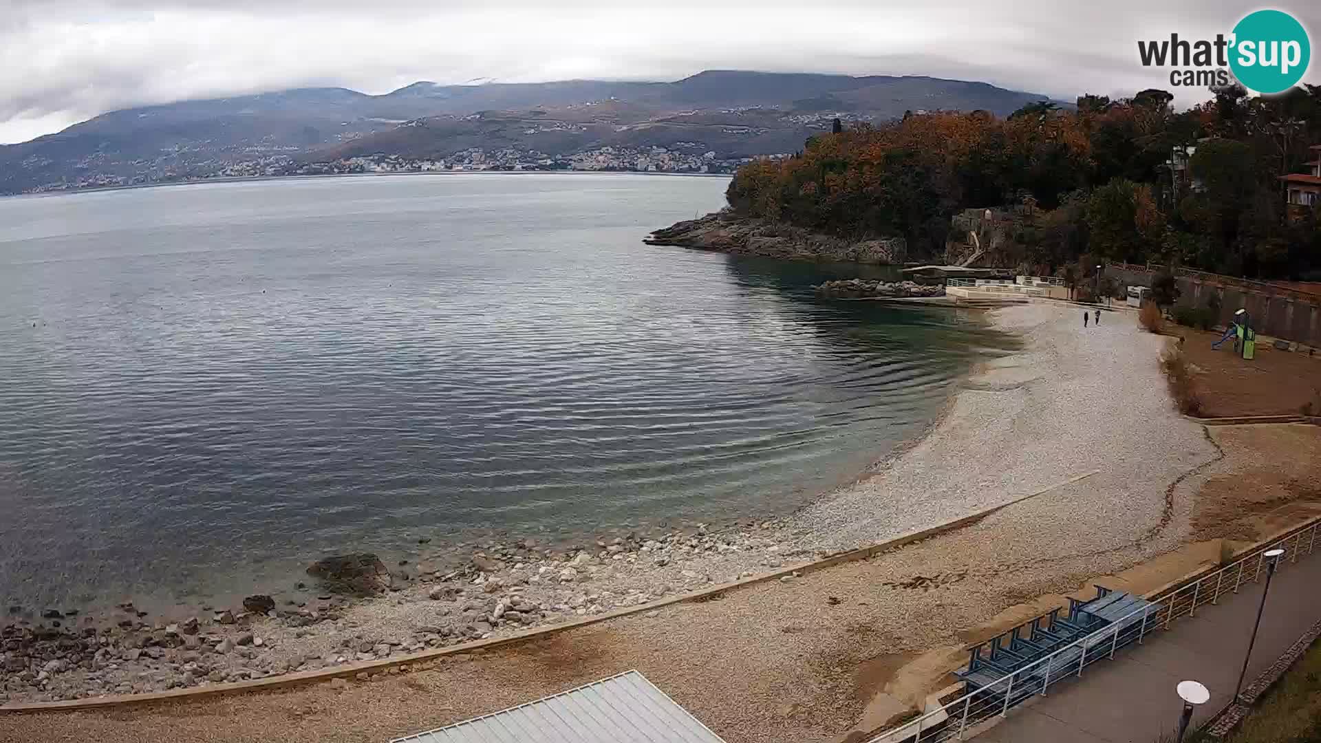 Rijeka web kamera plaža pri Bazenih Kantrida