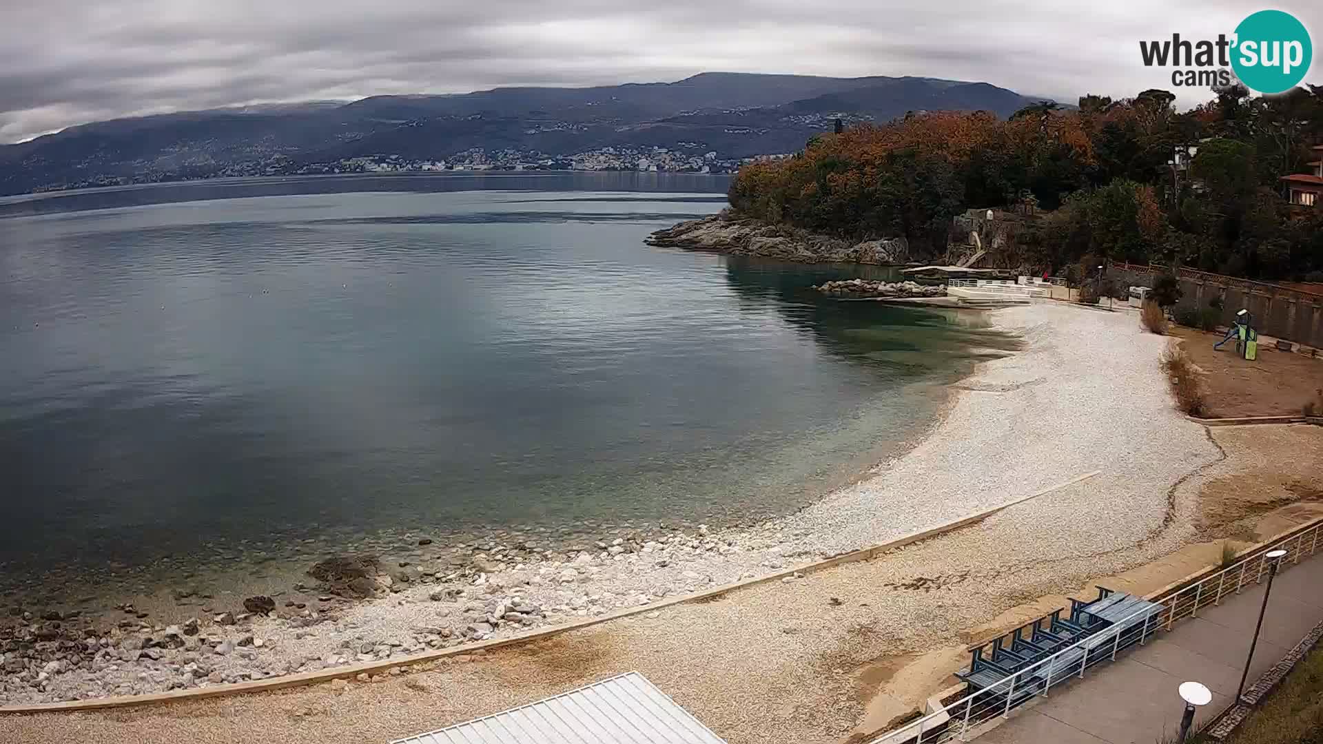 Rijeka web kamera plaža pri Bazenih Kantrida