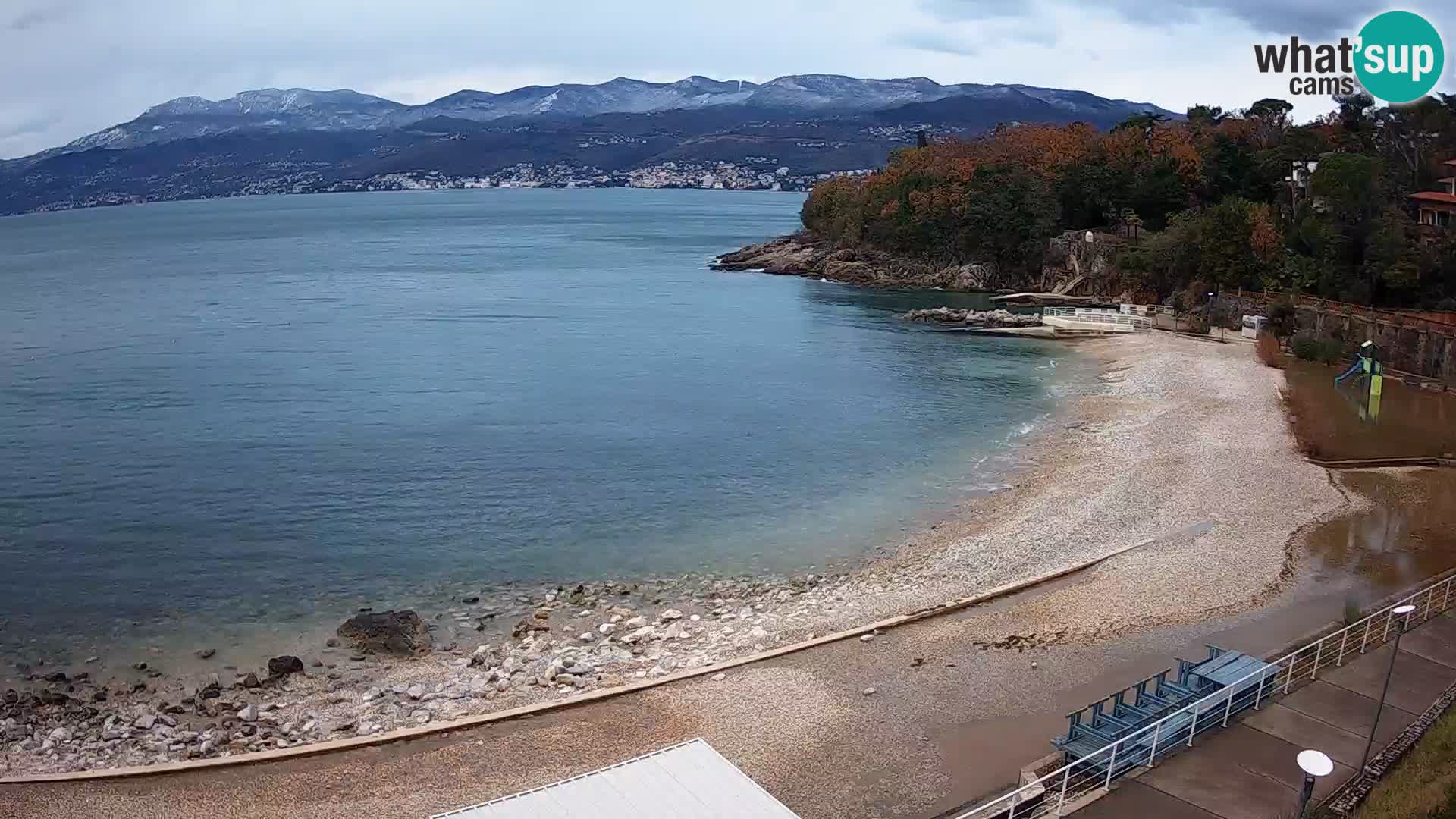 LIVE Webcam Rijeka beach Swimming pools Kantrida