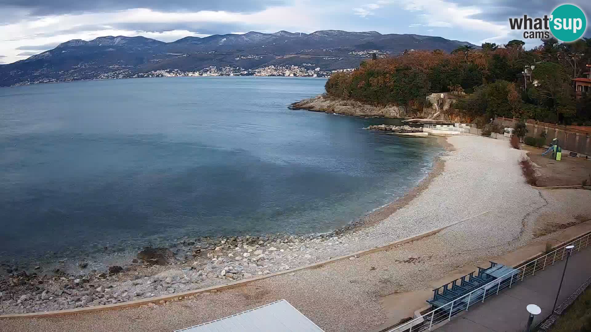 Reka Spletna kamera  plaža pri Bazenih Kantrida