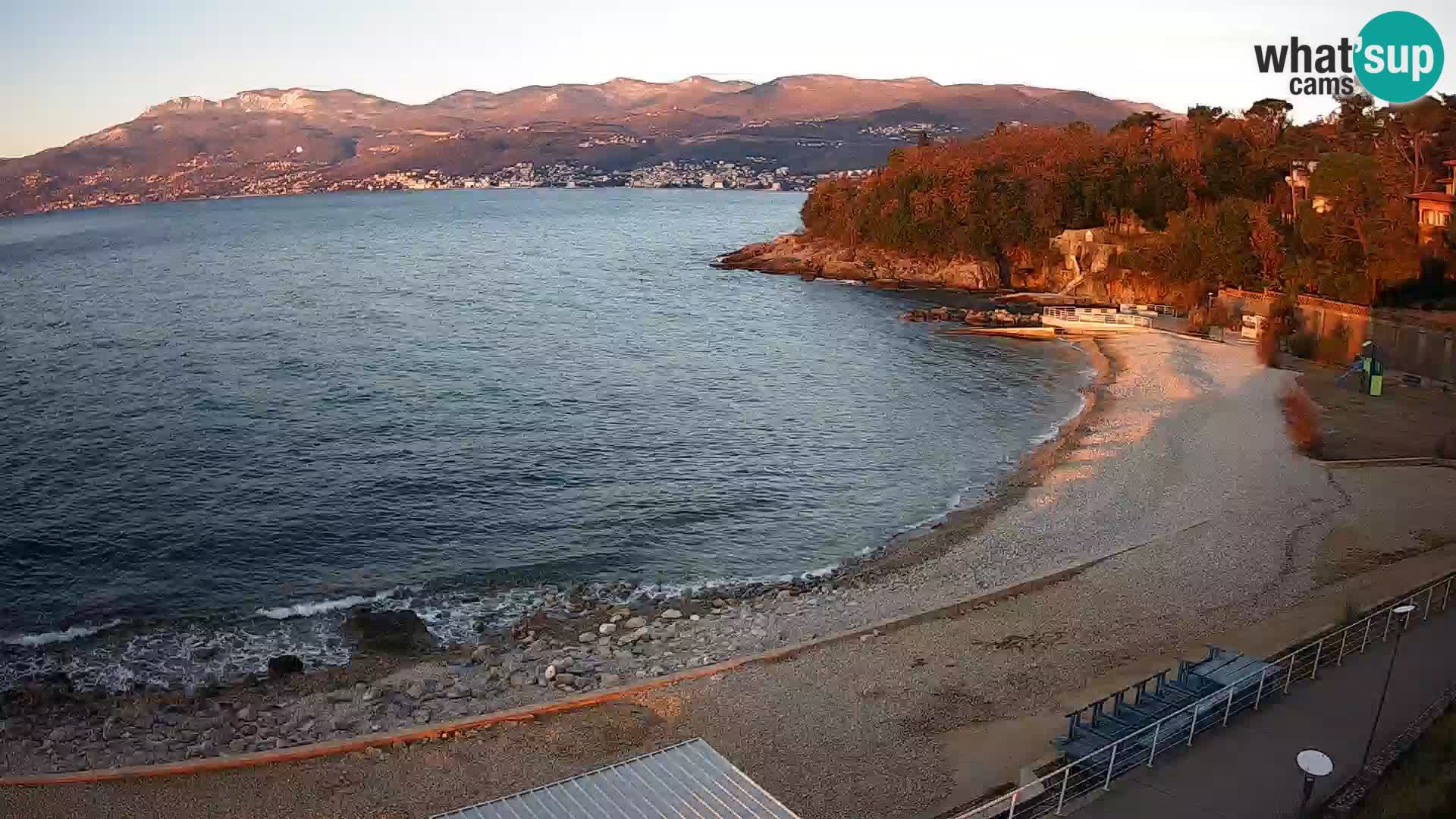 Rijeka web kamera plaža pri Bazenih Kantrida