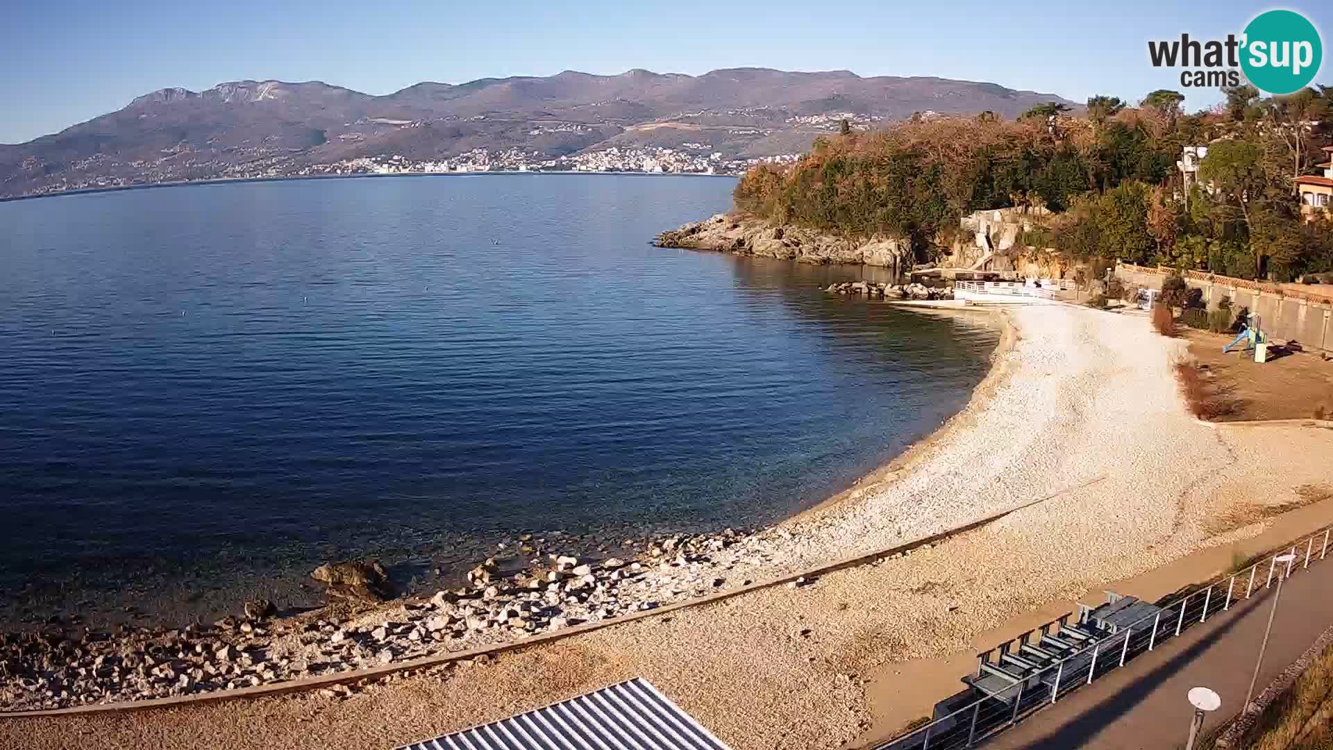 Reka Spletna kamera  plaža pri Bazenih Kantrida