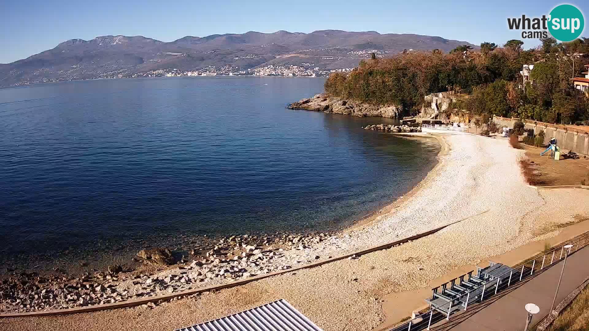 Reka Spletna kamera  plaža pri Bazenih Kantrida