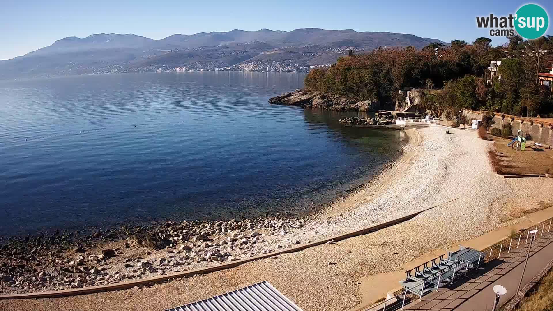 LIVE Webcam Rijeka beach Swimming pools Kantrida