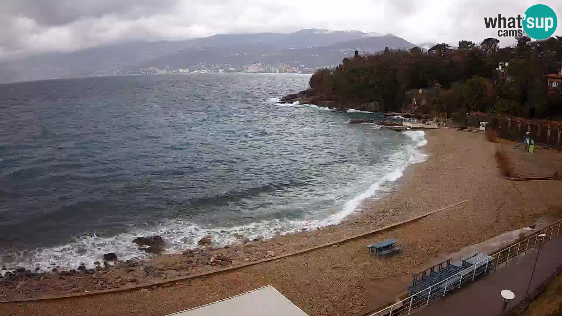 LIVE Webcam Rijeka beach Swimming pools Kantrida