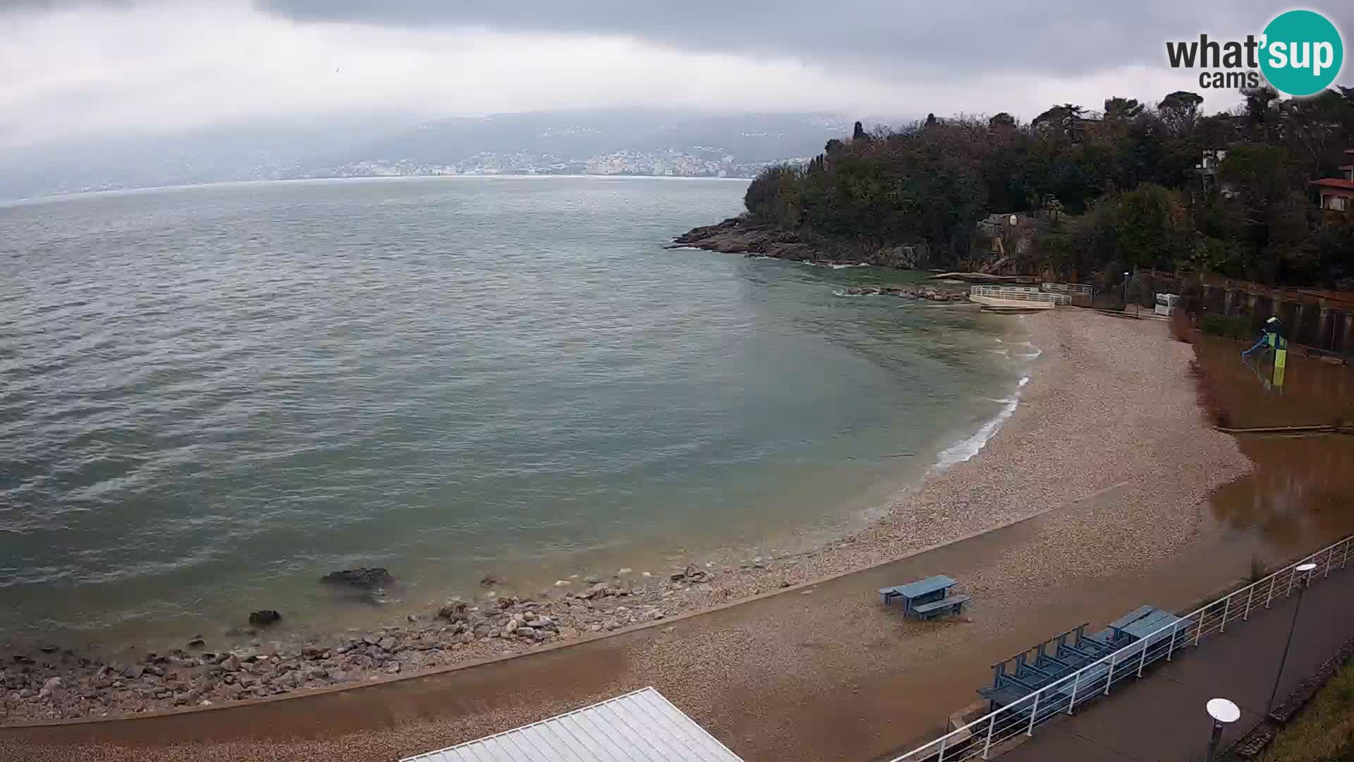 Rijeka web kamera plaža pri Bazenih Kantrida