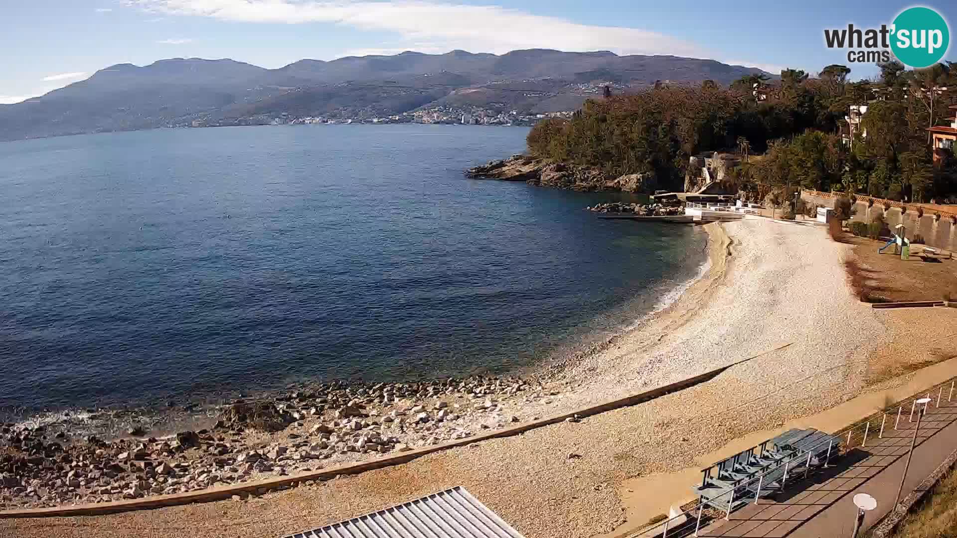 LIVE Webcam Rijeka beach Swimming pools Kantrida