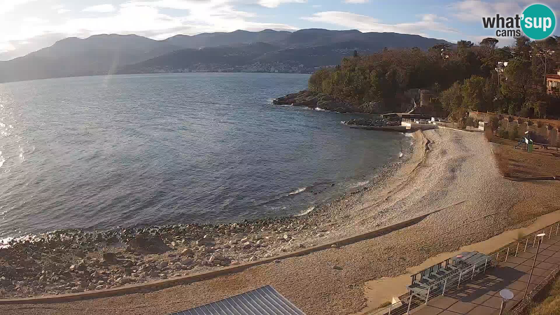 Rijeka web kamera plaža pri Bazenih Kantrida