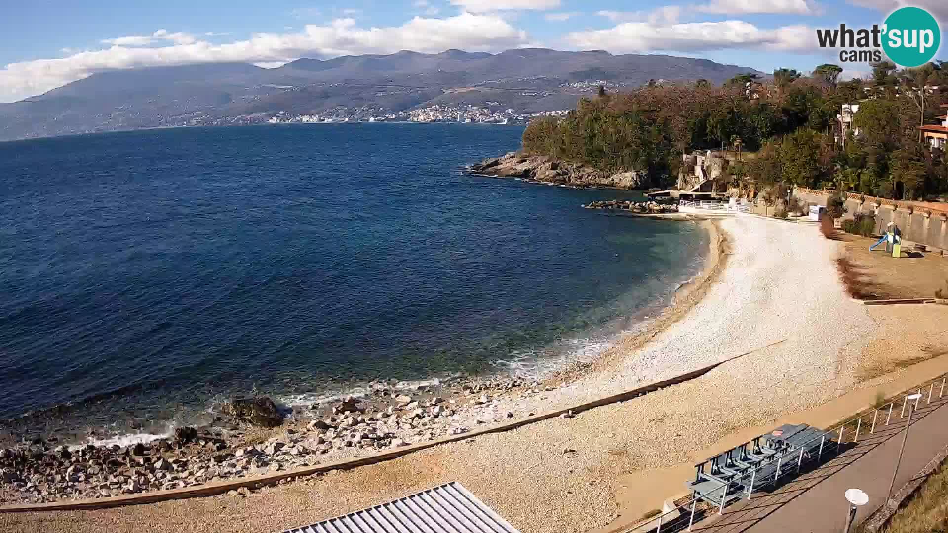 Rijeka web kamera plaža pri Bazenih Kantrida