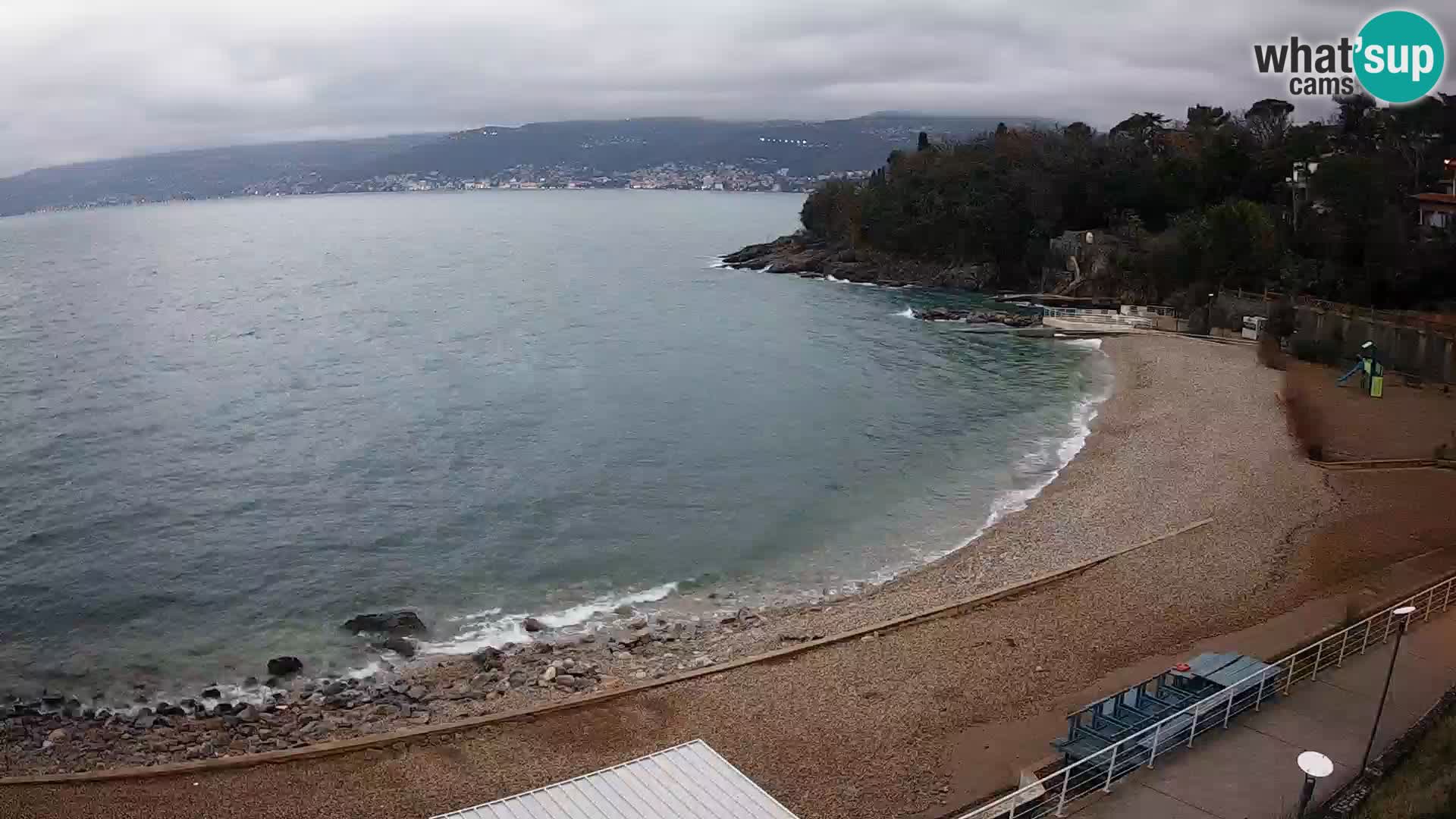 Rijeka web kamera plaža pri Bazenih Kantrida