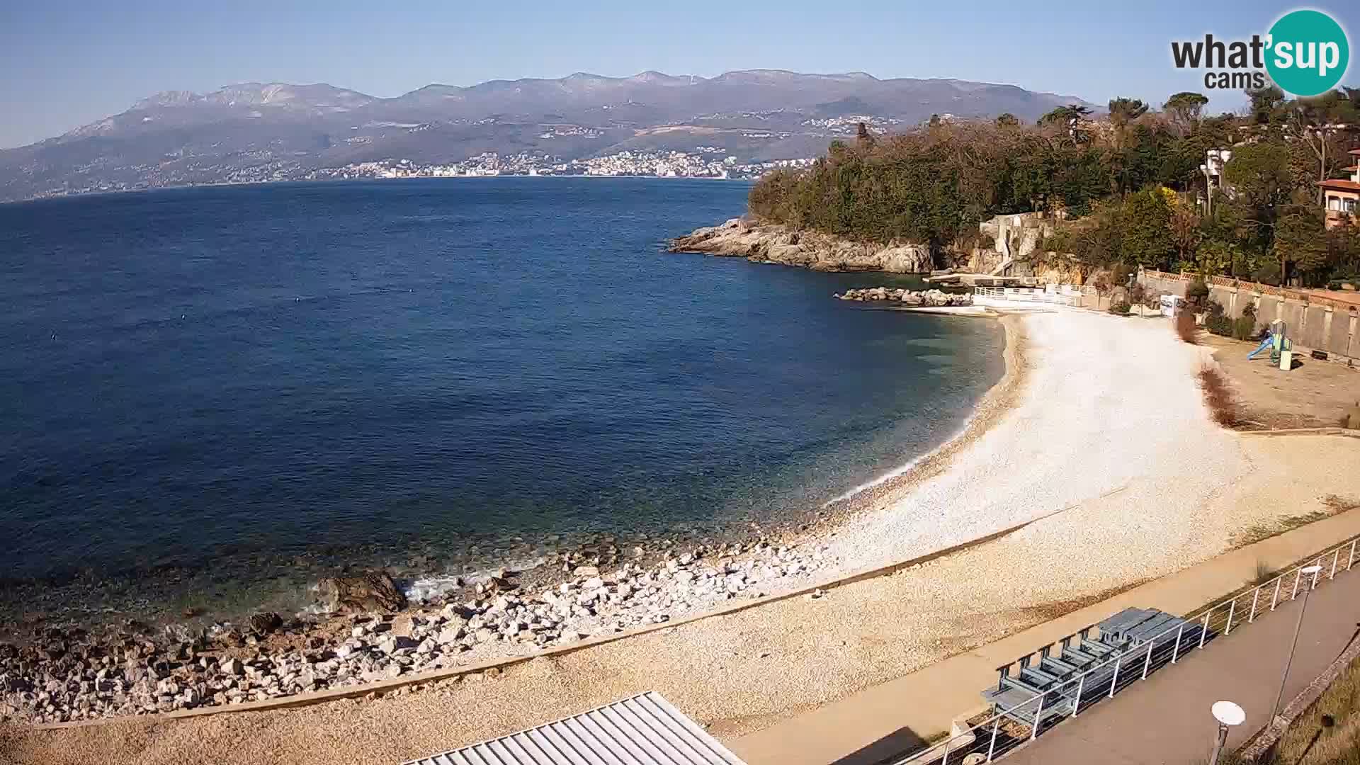 LIVE Webcam Rijeka beach Swimming pools Kantrida