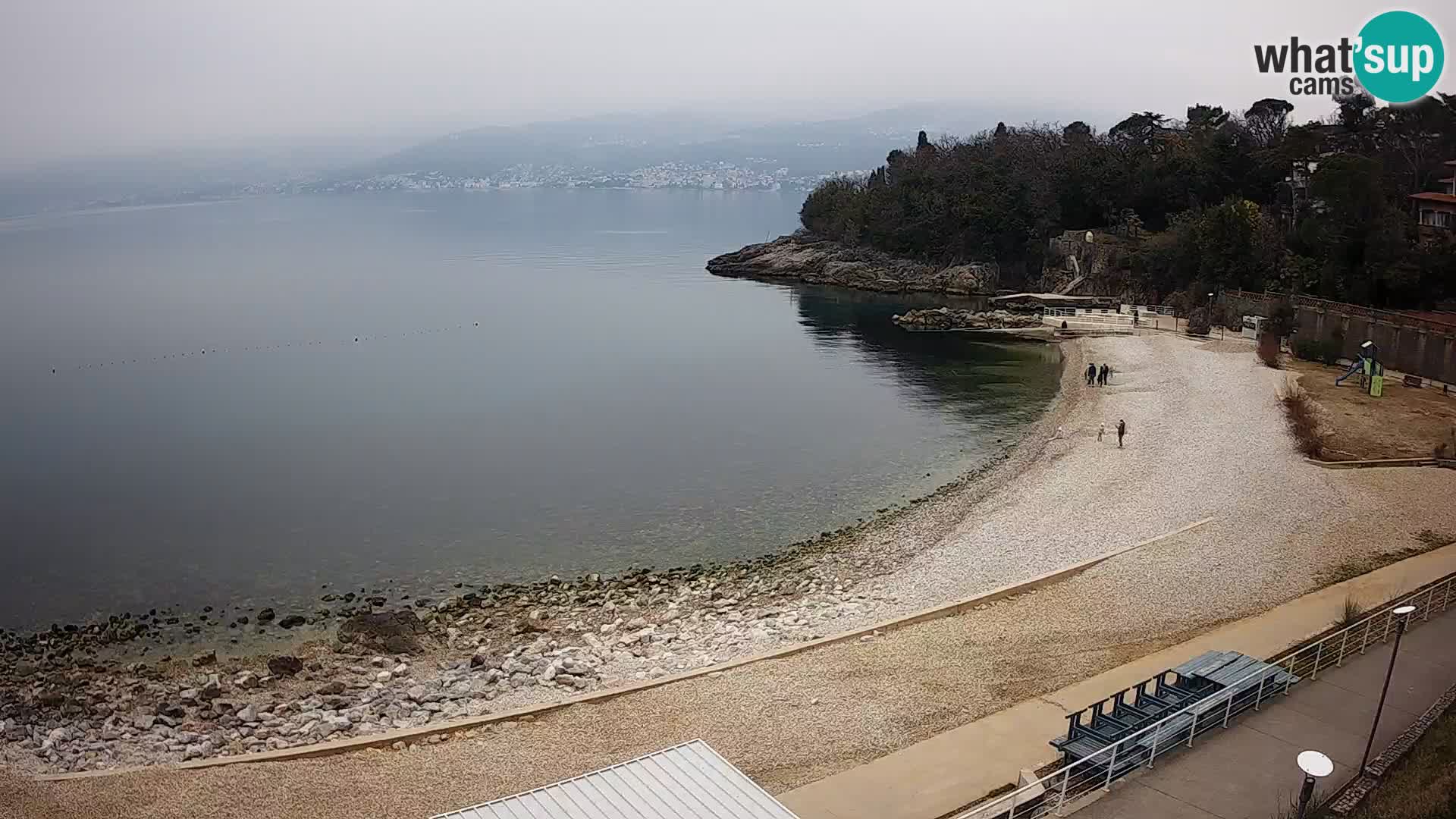 Rijeka web kamera plaža pri Bazenih Kantrida