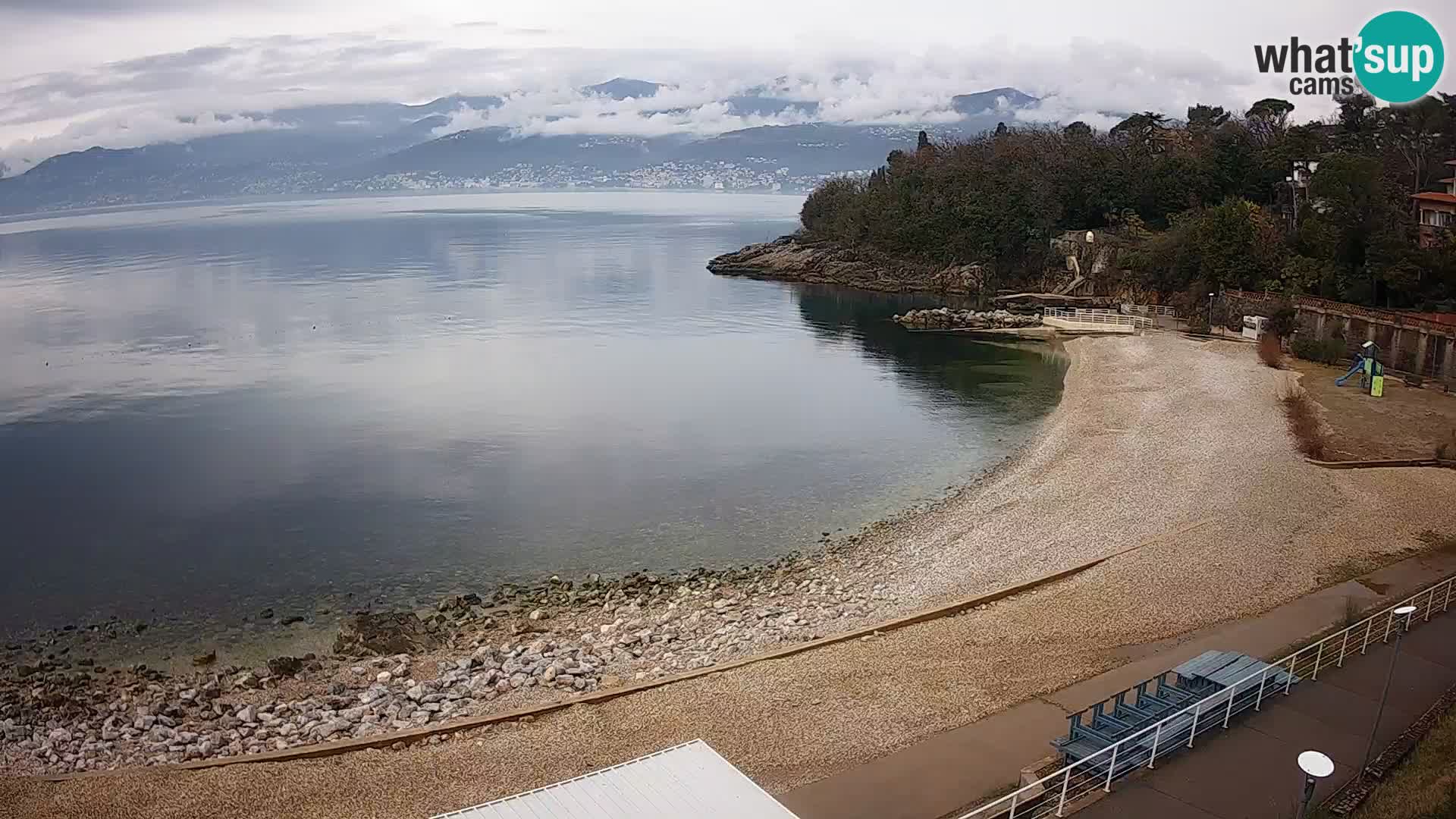 Rijeka web kamera plaža pri Bazenih Kantrida