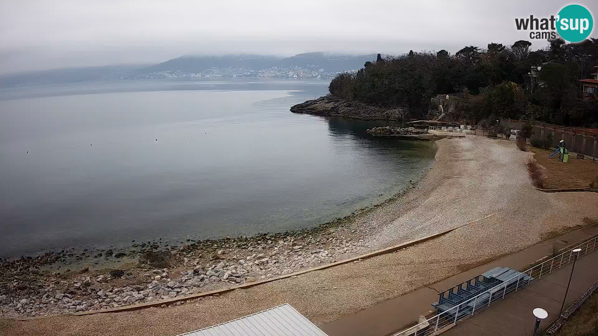 LIVE Webcam Rijeka beach Swimming pools Kantrida