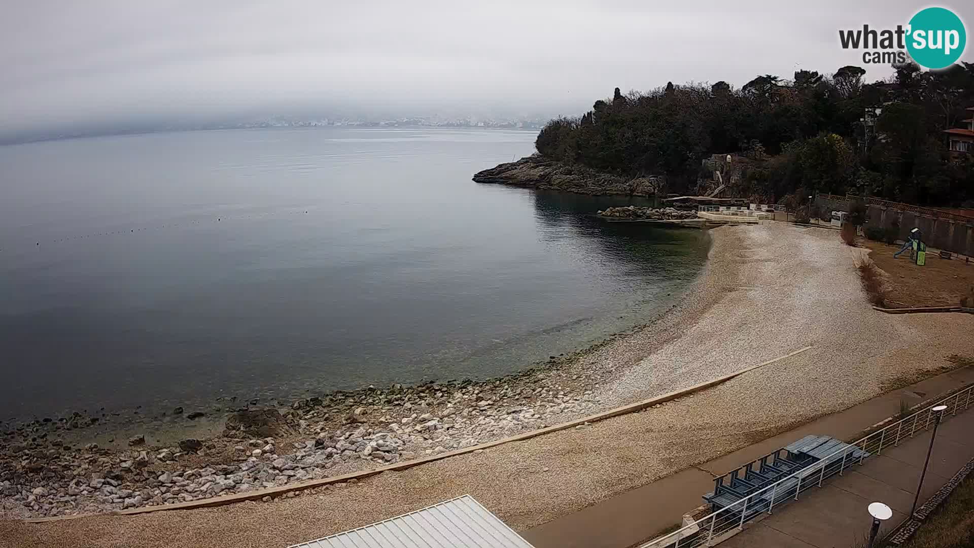 LIVE Webcam Rijeka beach Swimming pools Kantrida