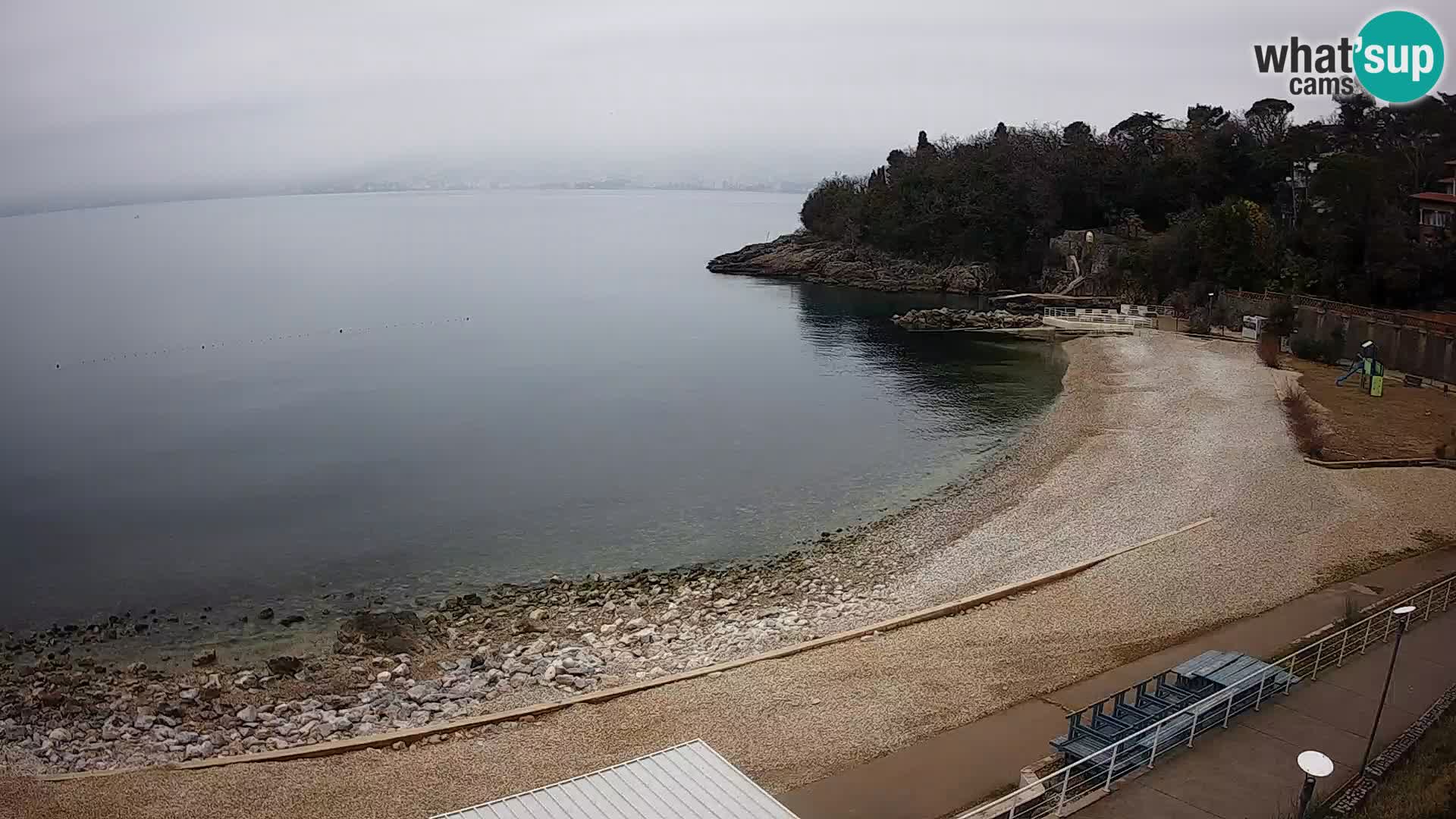 LIVE Webcam Rijeka beach Swimming pools Kantrida