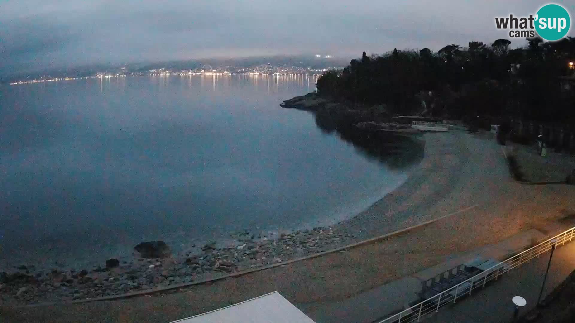 Reka Spletna kamera  plaža pri Bazenih Kantrida