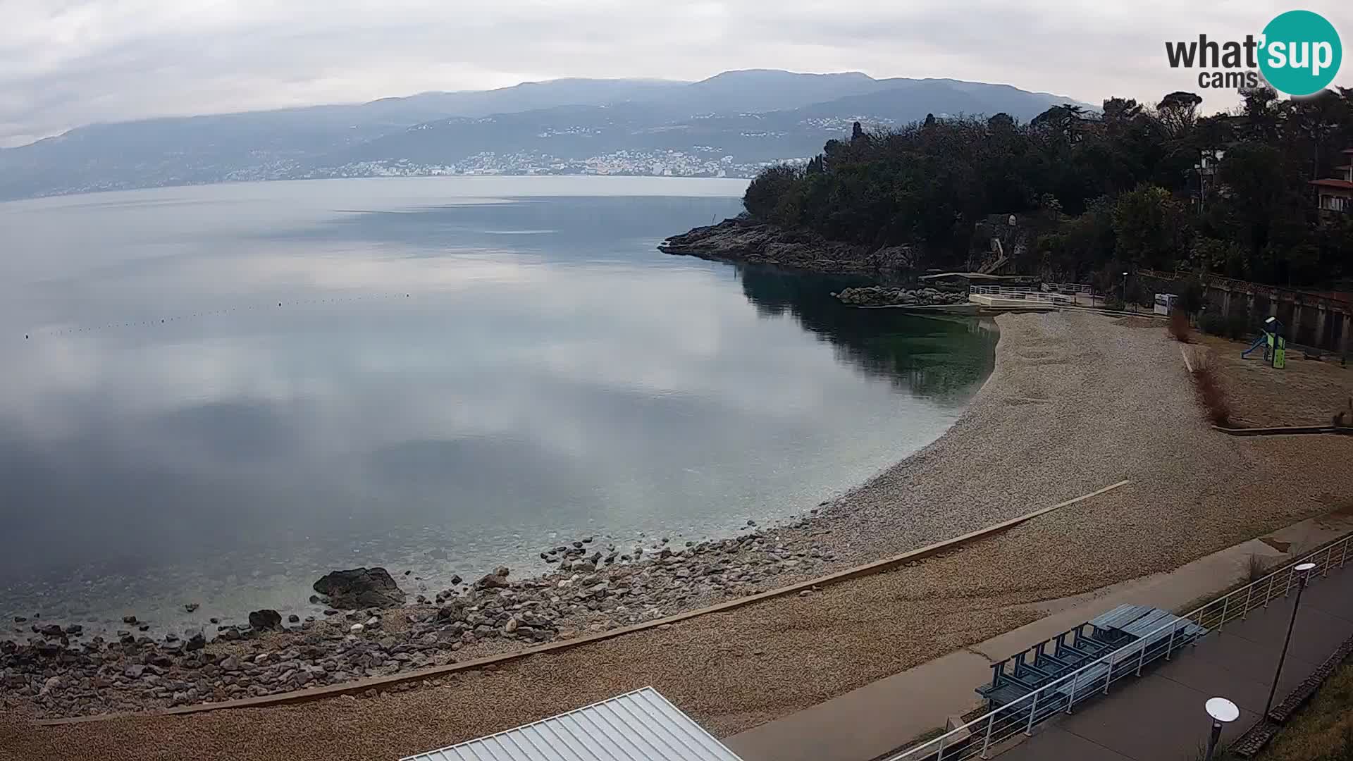 Rijeka web kamera plaža pri Bazenih Kantrida